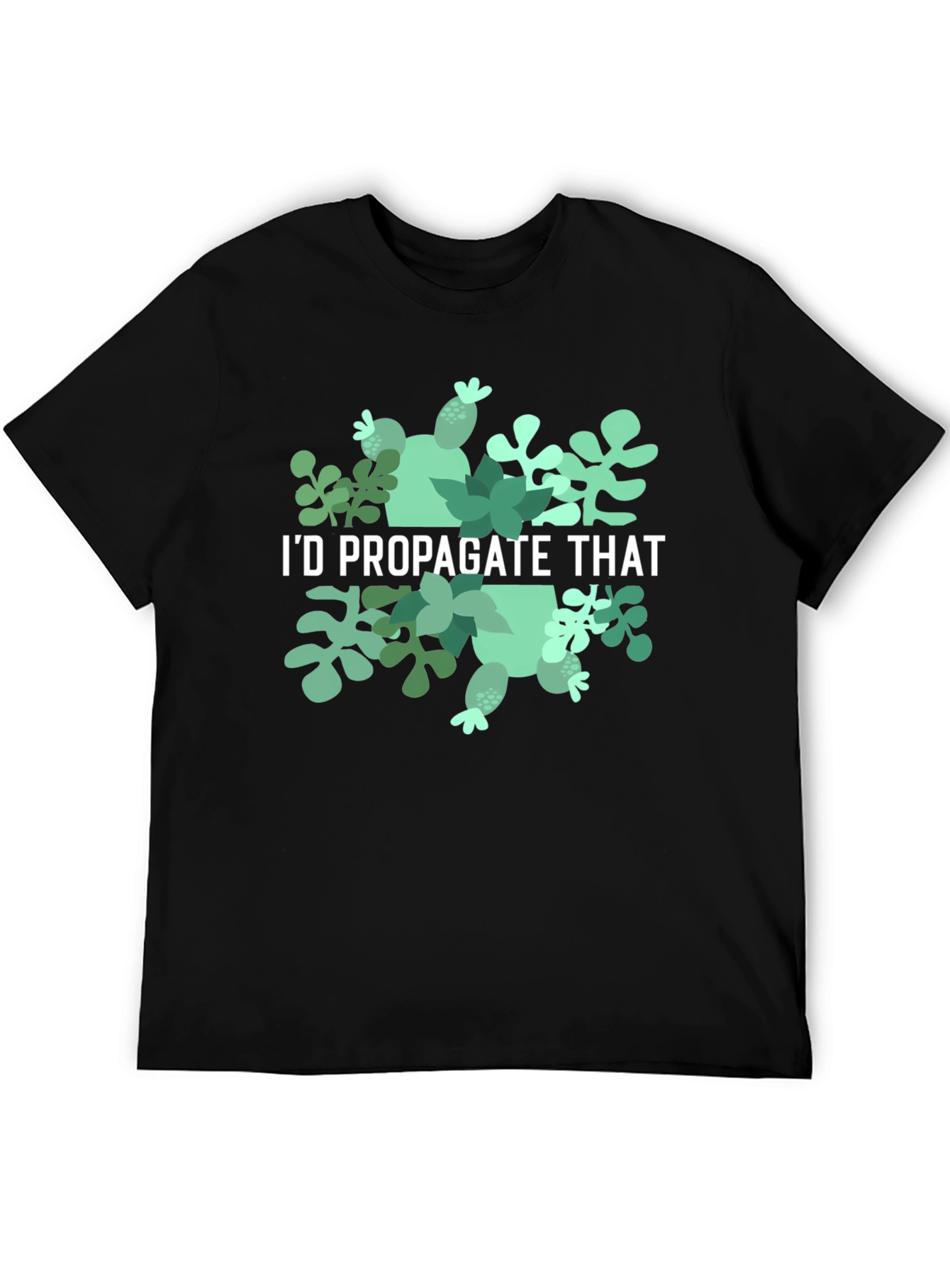 Id Propagate That Black Graphic Tee