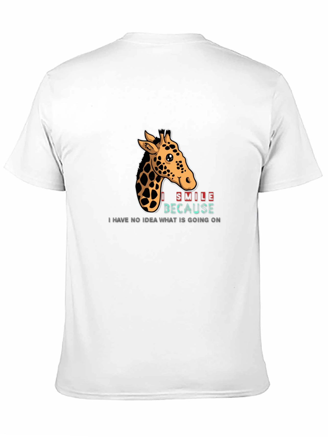 Giraffe Smile Graphic Tee - Black T-Shirt