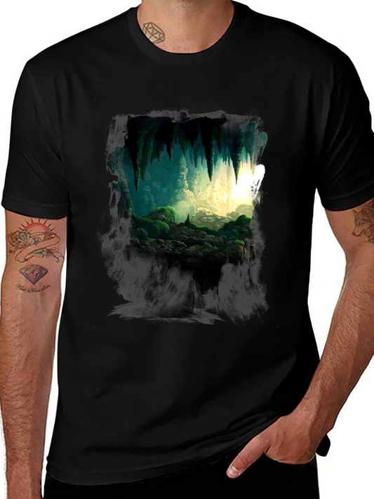 Cave Entrance Graphic Tee - Nature Scene