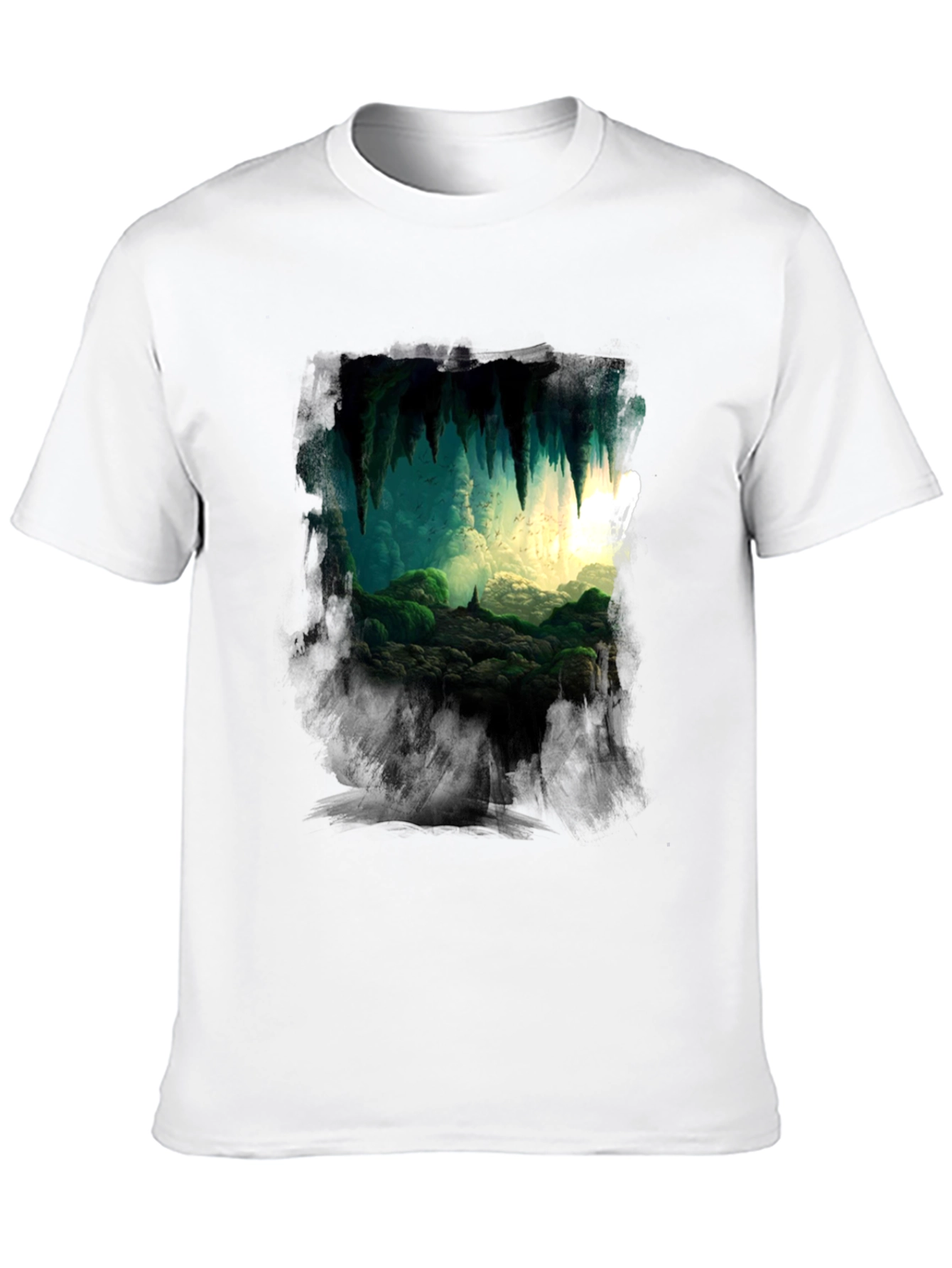 Cave Entrance Graphic Tee - Nature Scene
