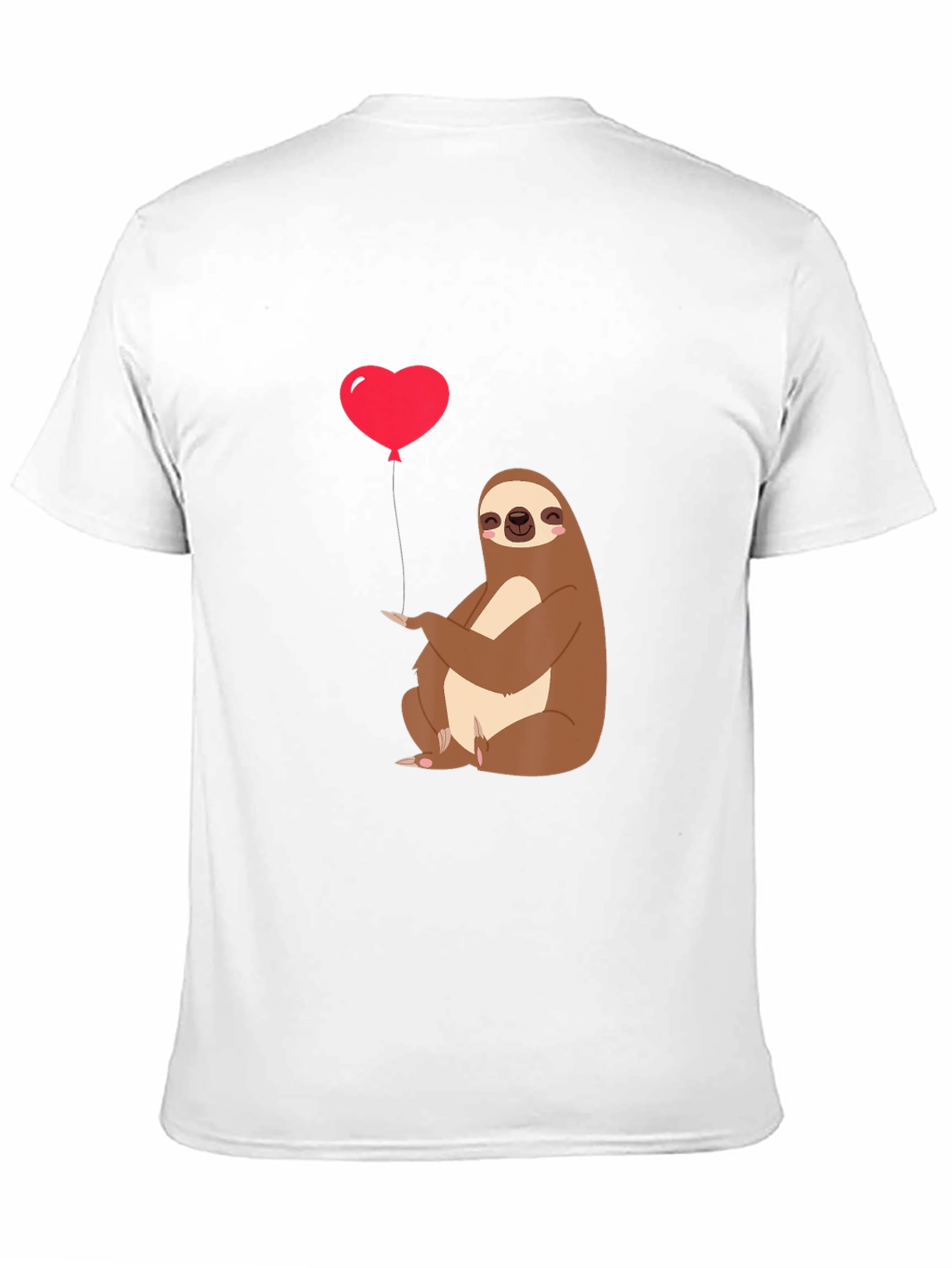 Sloth Heart Balloon Graphic Tee - Black