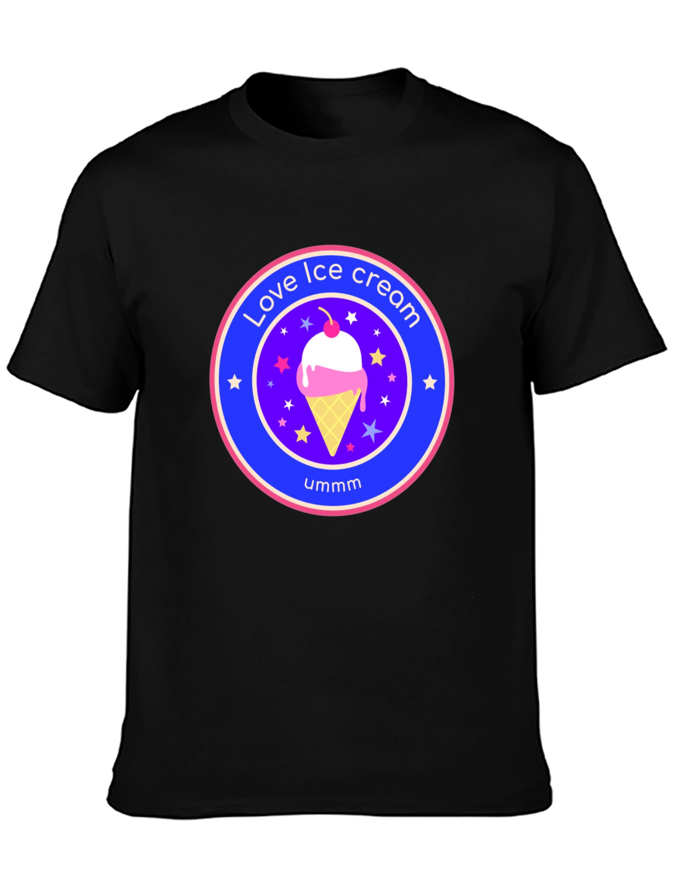 Love Ice Cream Graphic Tee - Novelty T-Shirt