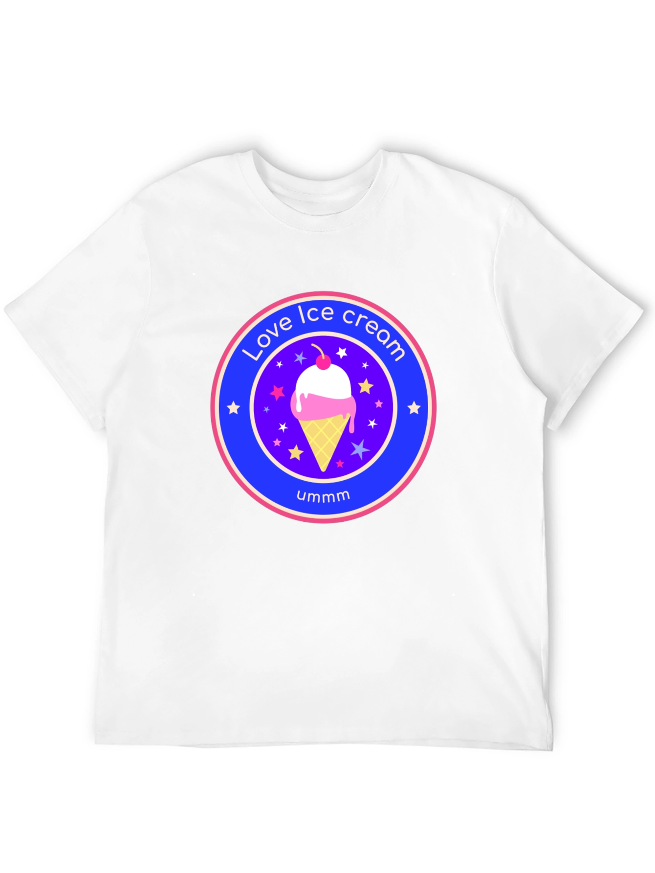 Love Ice Cream Graphic Tee - Novelty T-Shirt