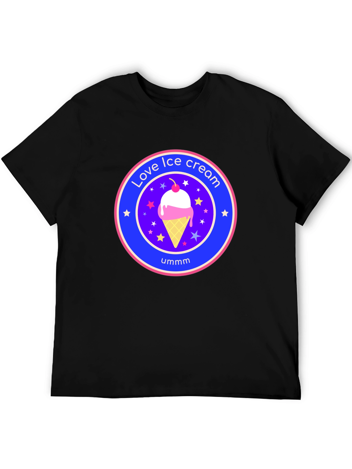 Love Ice Cream Graphic Tee - Novelty T-Shirt
