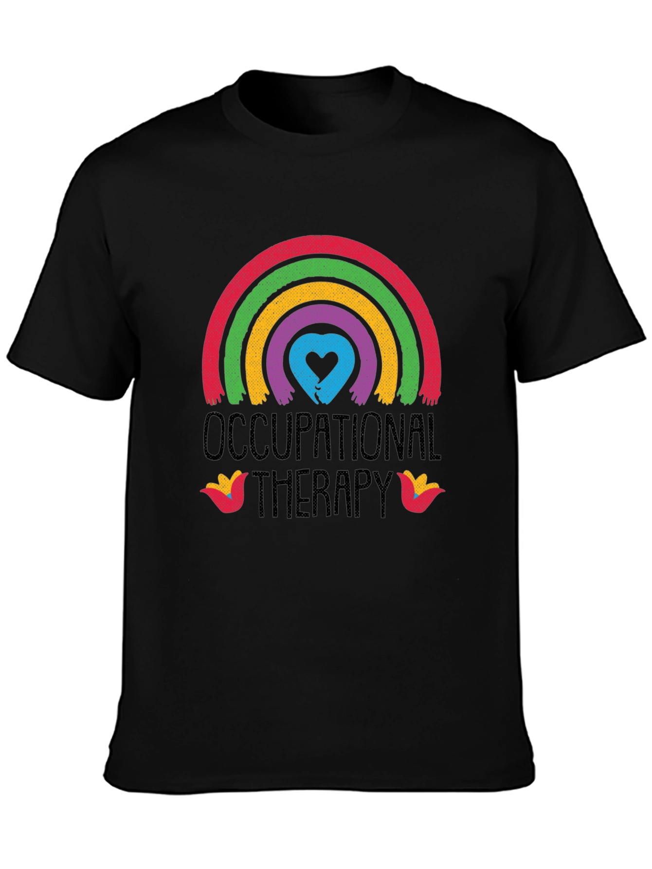 Occupational Therapy Rainbow Heart Graphic Tee