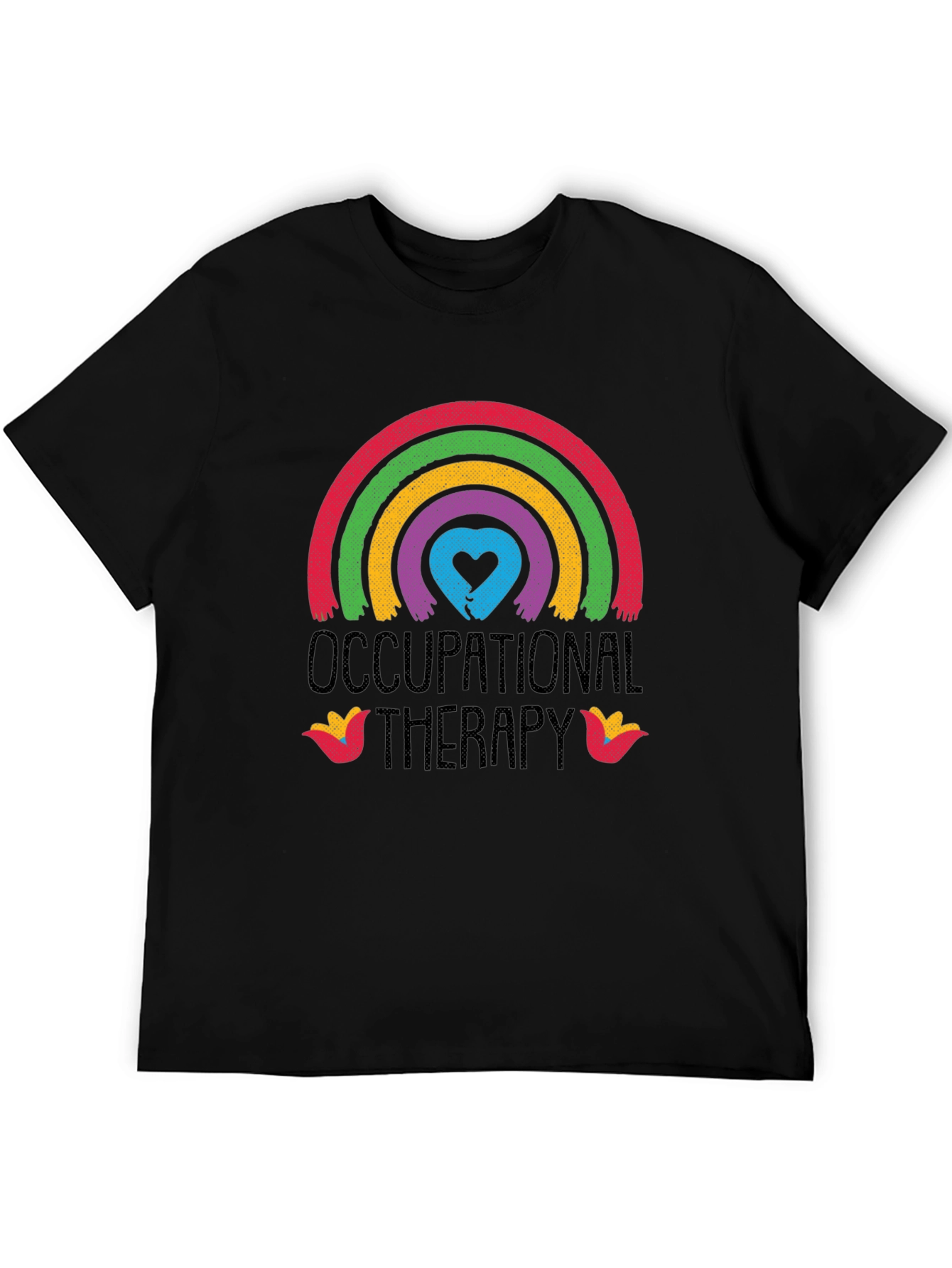 Occupational Therapy Rainbow Heart Graphic Tee