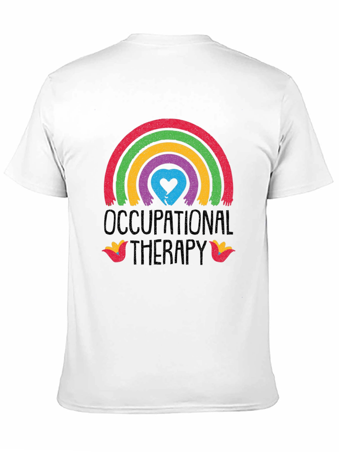 Occupational Therapy Rainbow Heart Graphic Tee