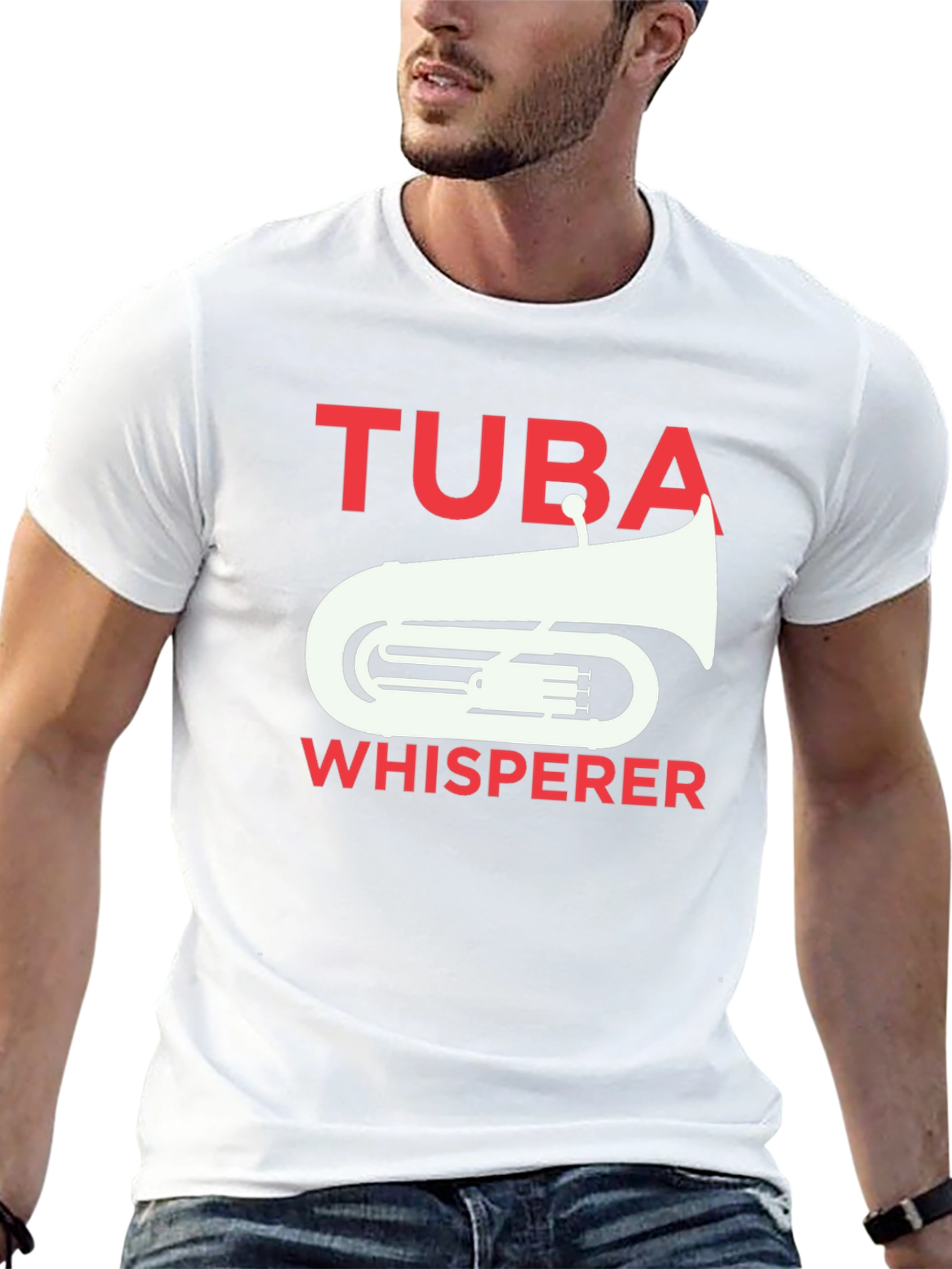 Tuba Whisperer Graphic Tee - Musician T-Shirt