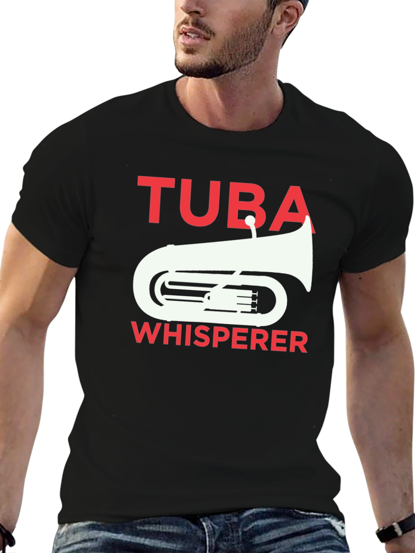 Tuba Whisperer Graphic Tee - Musician T-Shirt