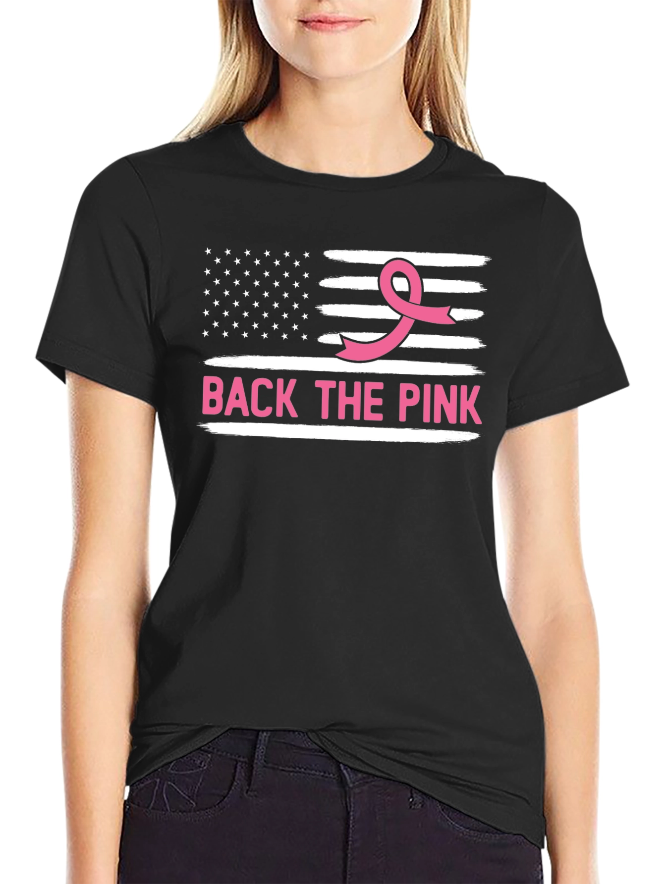Back the Pink Breast Cancer Awareness T-Shirt
