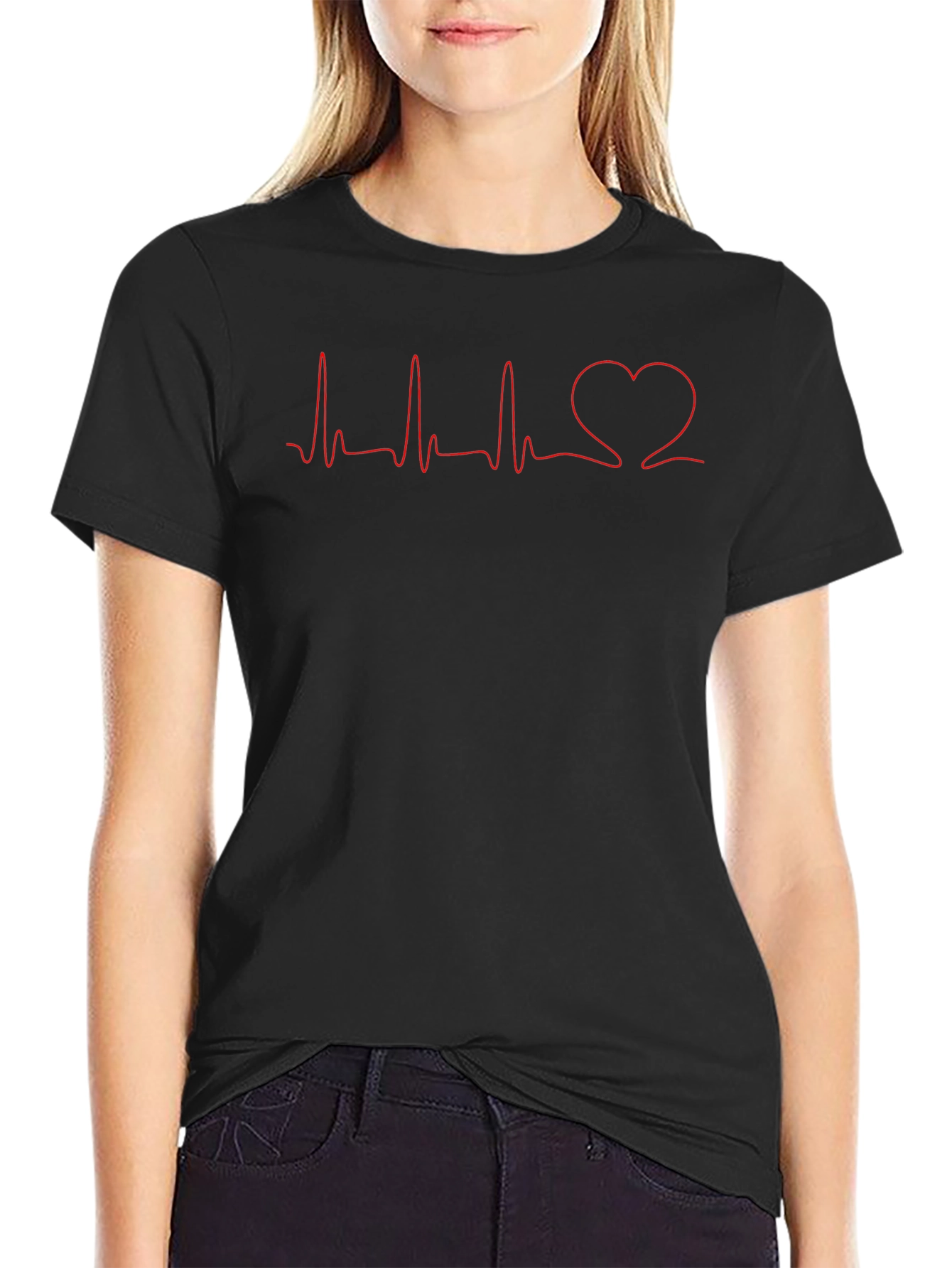 Heartbeat Love Line Graphic Tee