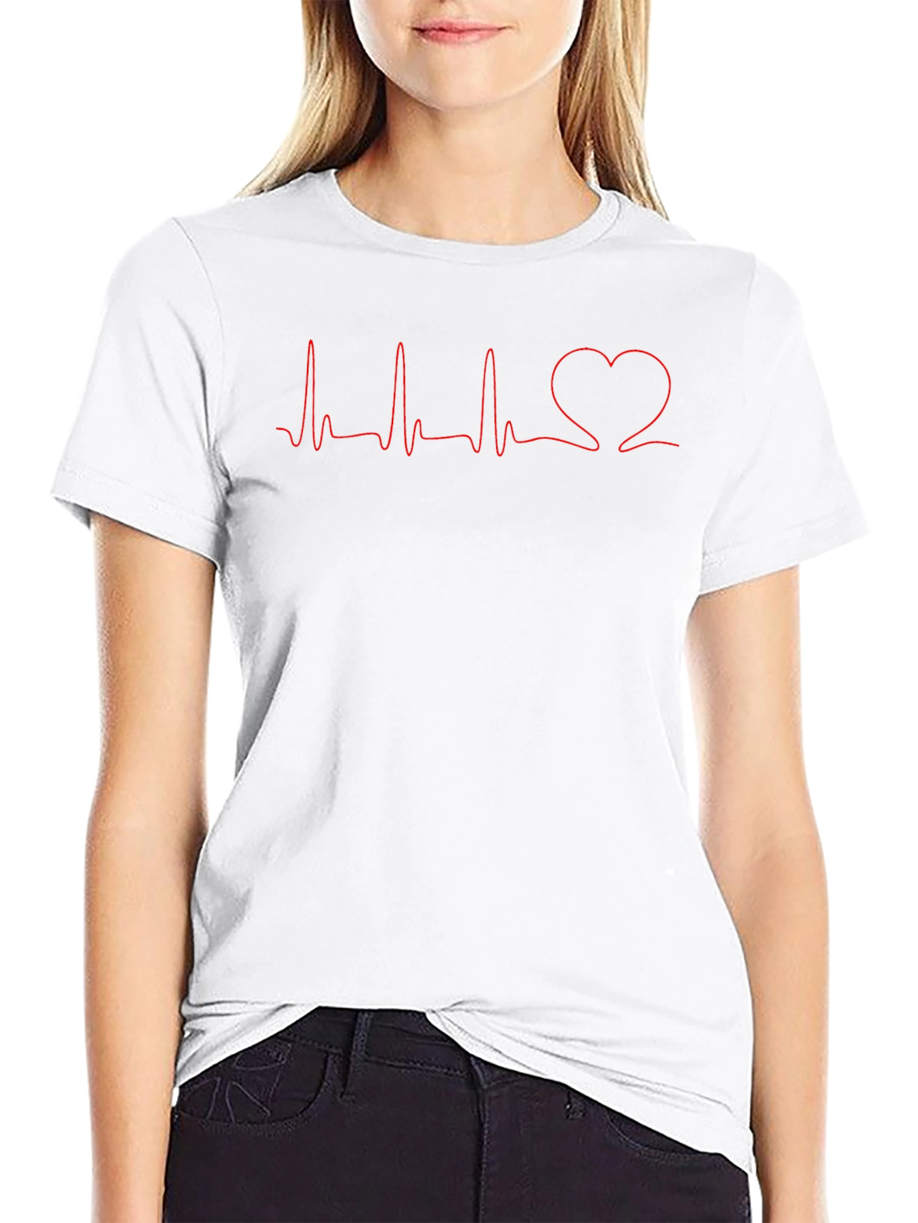 Heartbeat Love Line Graphic Tee