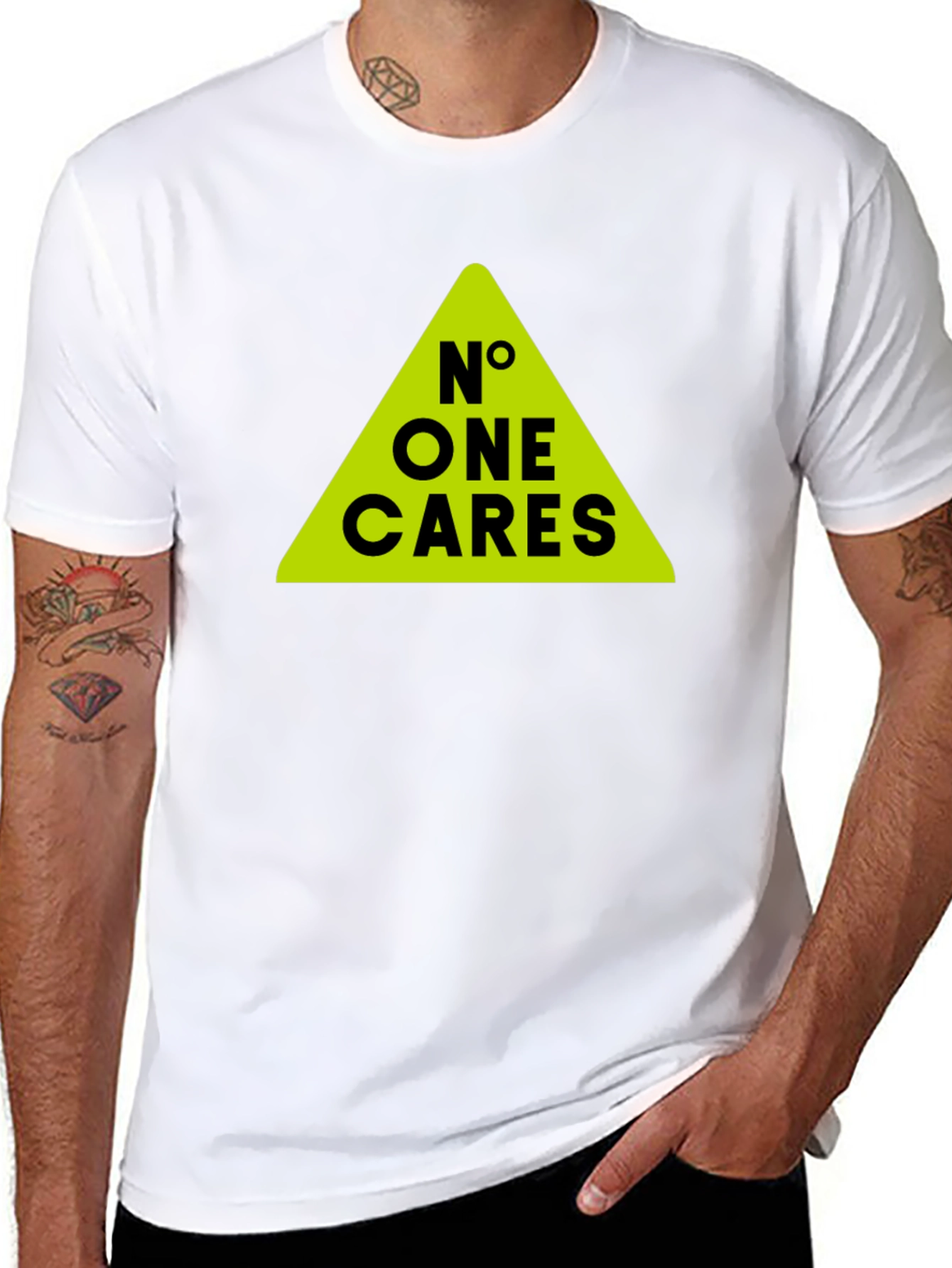 No One Cares T-Shirt - Bold Graphic Tee