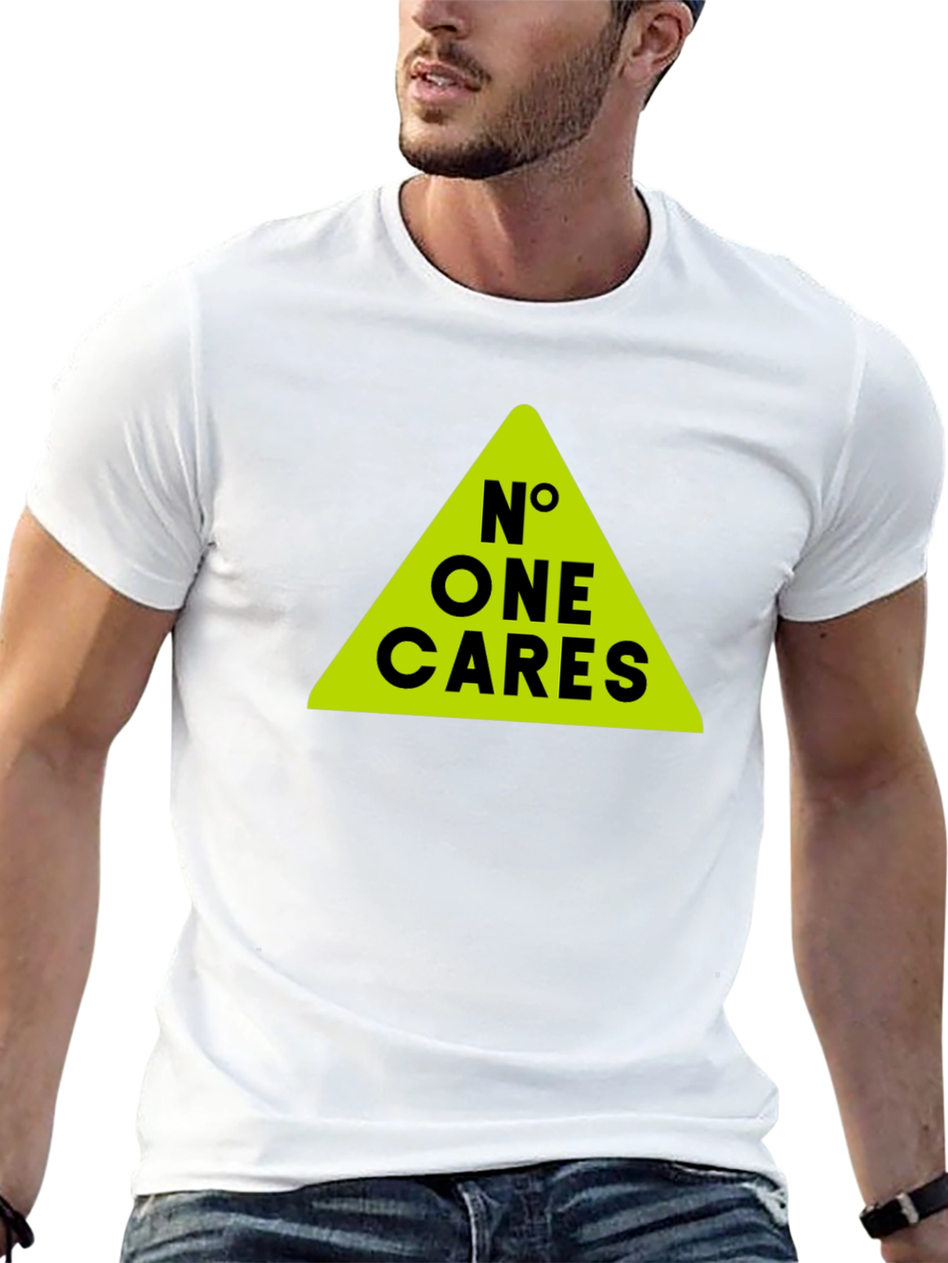 No One Cares T-Shirt - Bold Graphic Tee