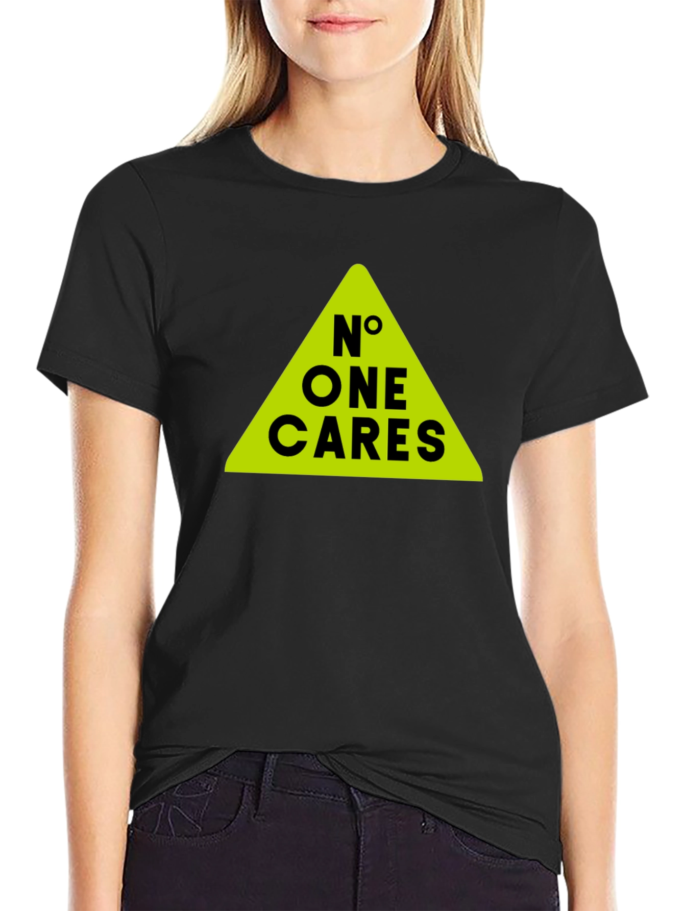 No One Cares T-Shirt - Bold Graphic Tee