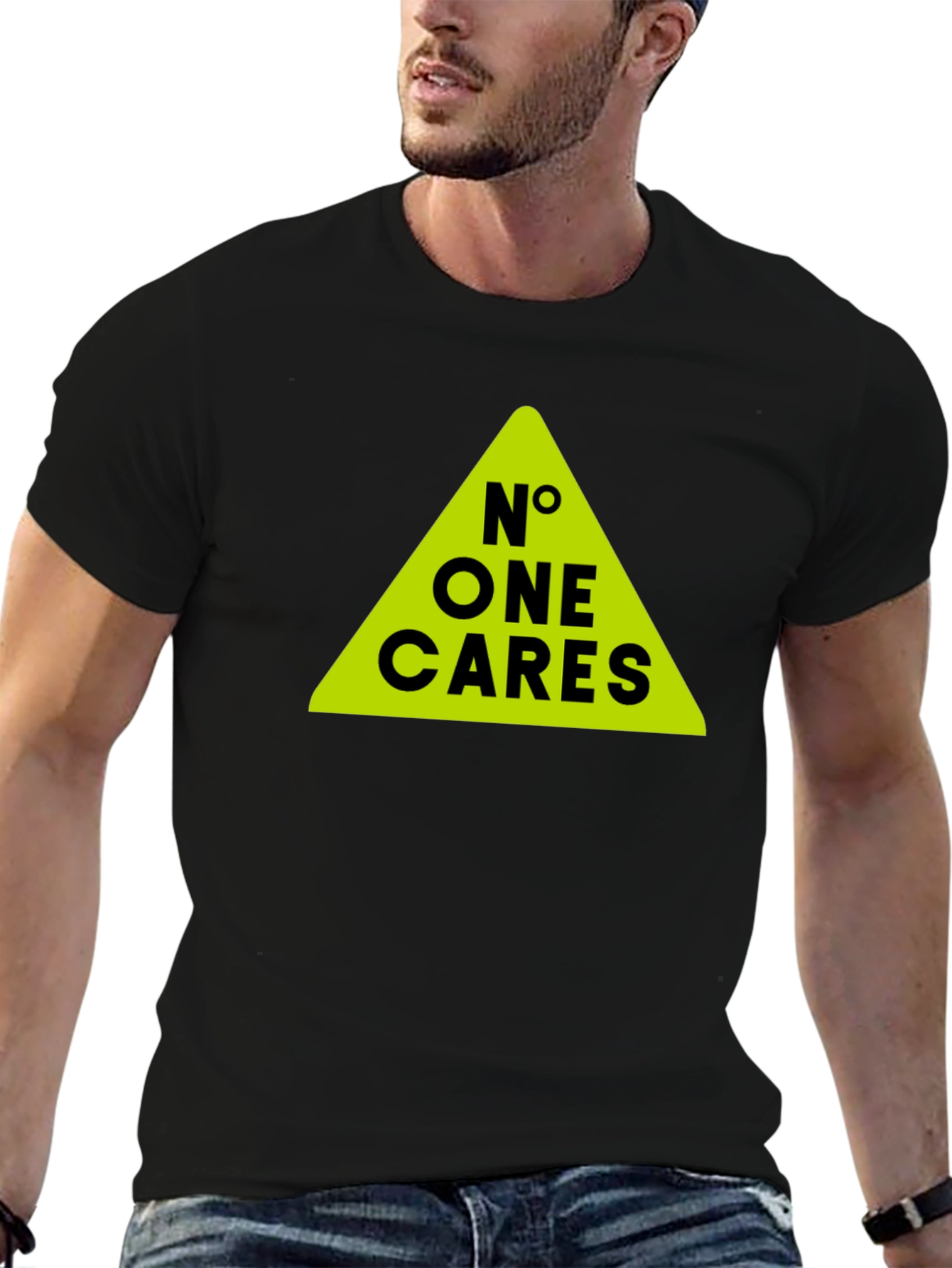 No One Cares T-Shirt - Bold Graphic Tee