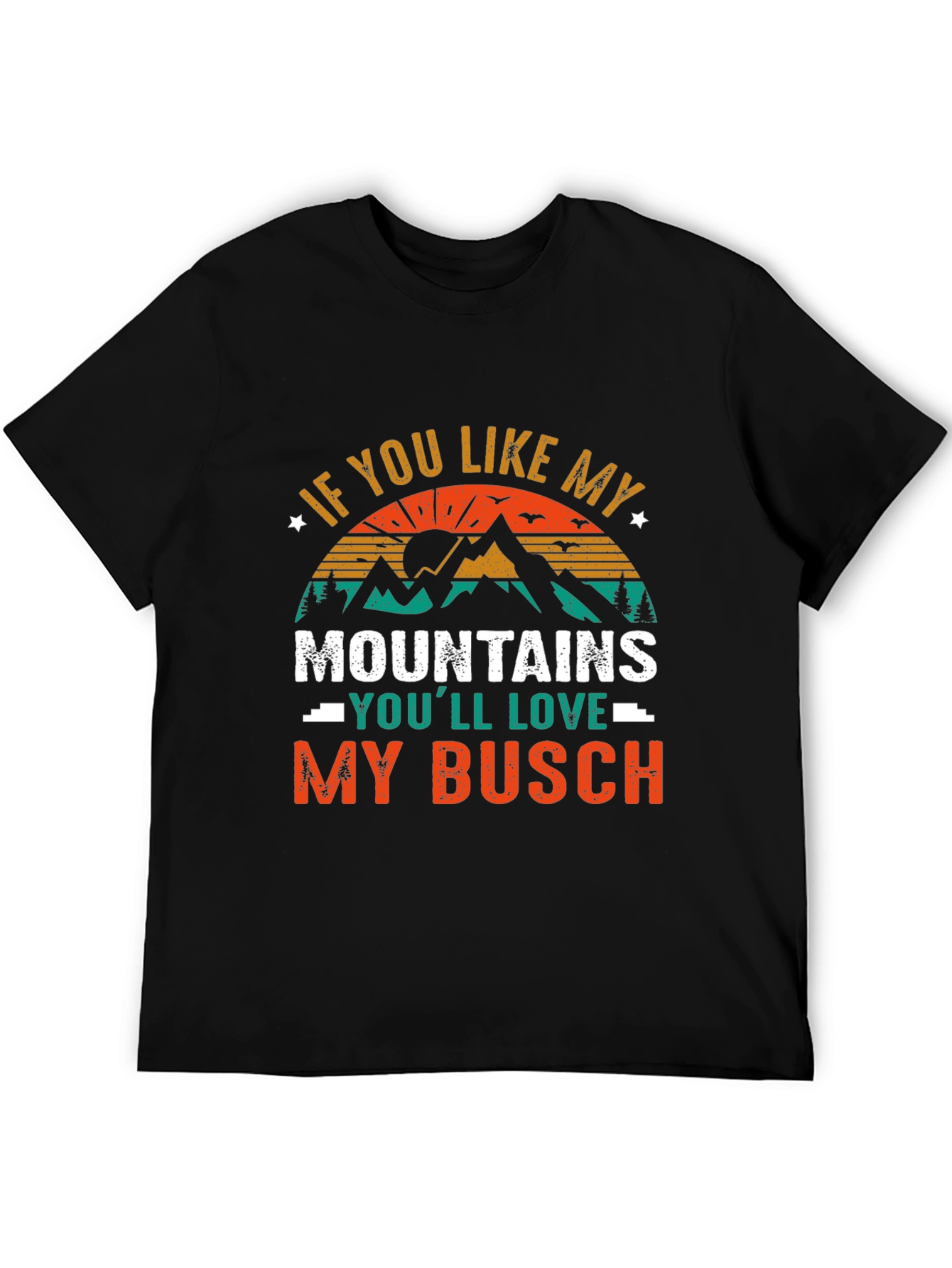 Mountains and Busch T-Shirt