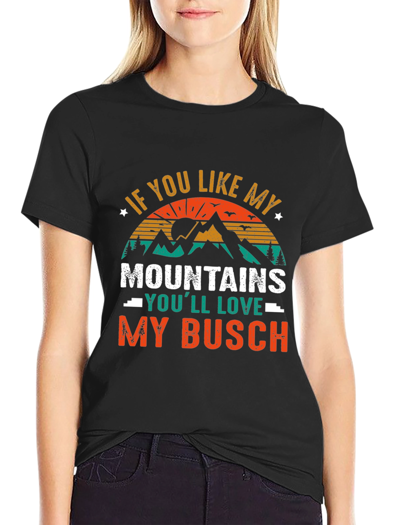 Mountains and Busch T-Shirt