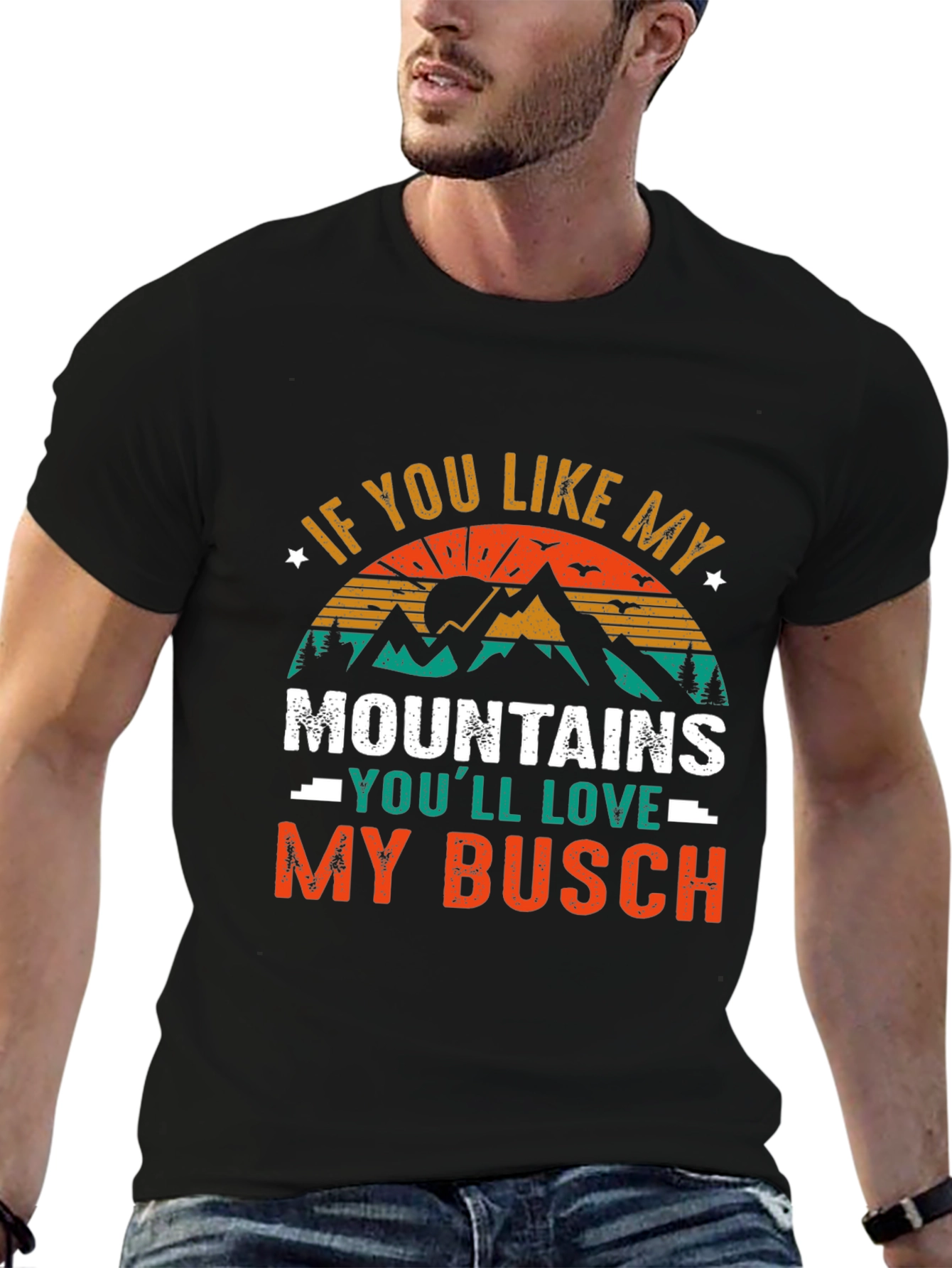 Mountains and Busch T-Shirt