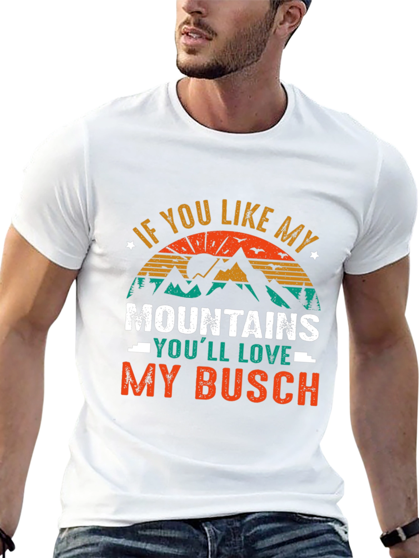 Mountains and Busch T-Shirt
