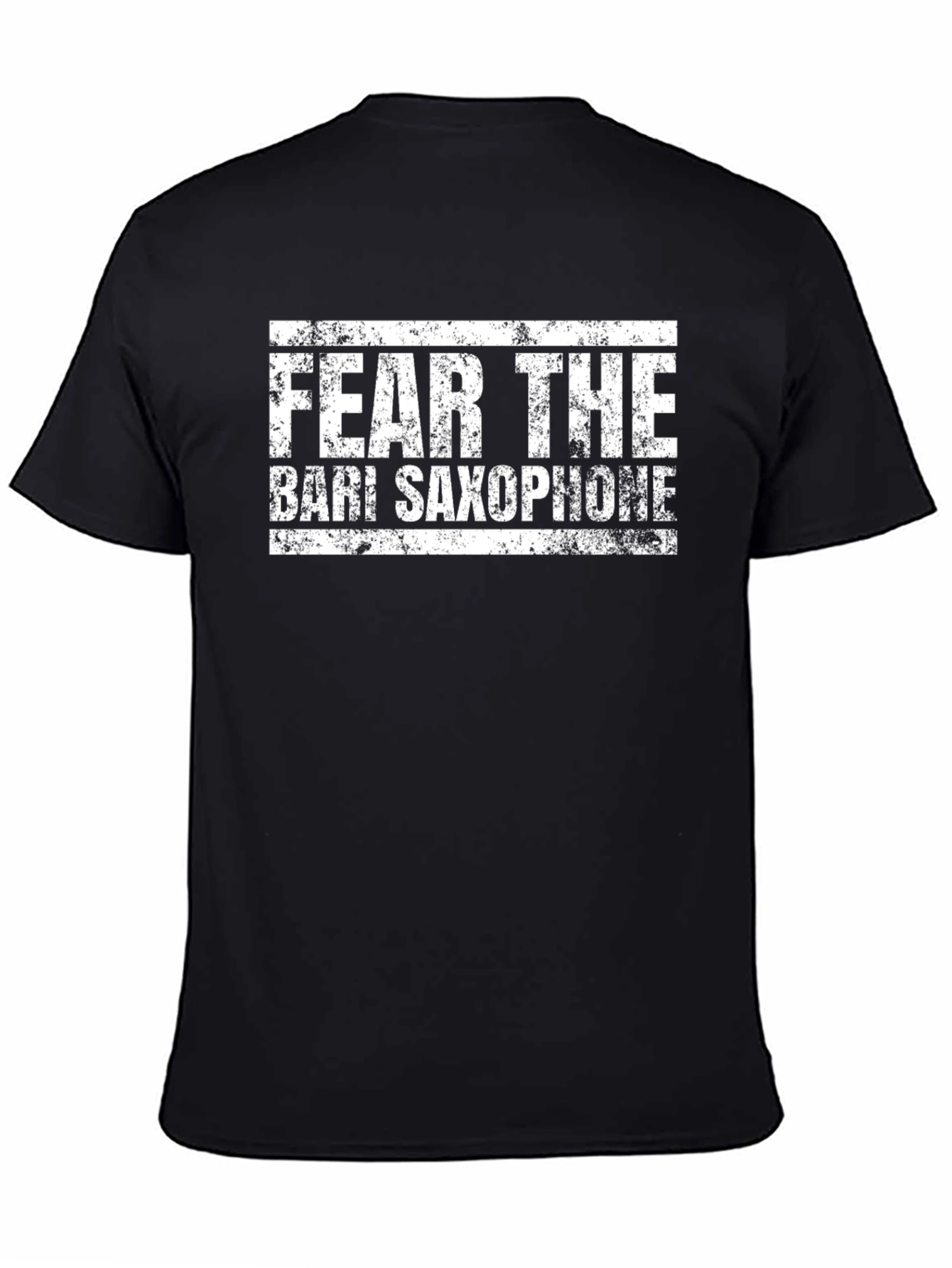 Fear The Bari Saxophone Black T-Shirt