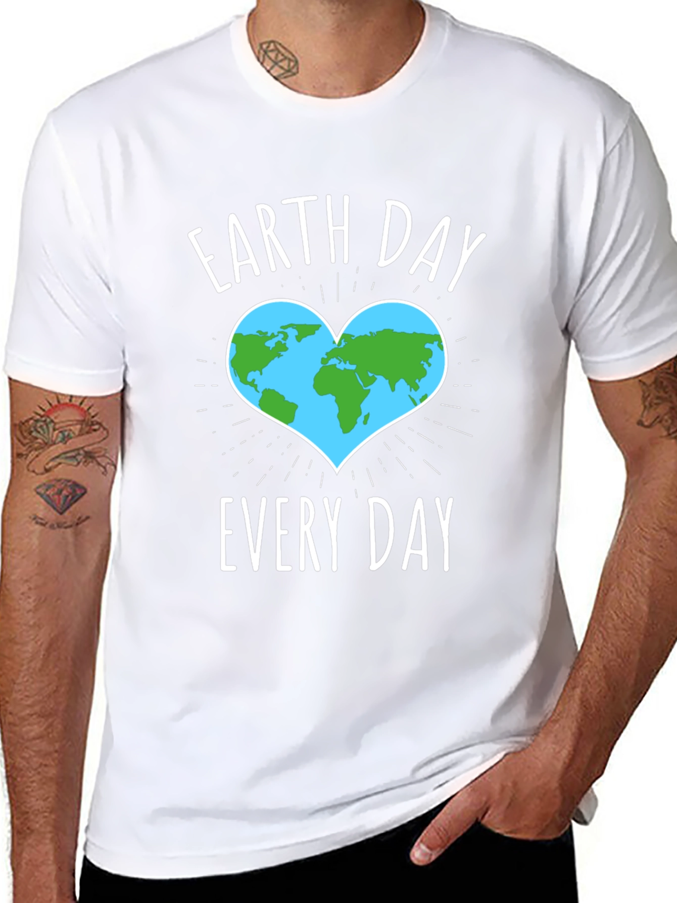Earth Day Every Day T-Shirt - Black