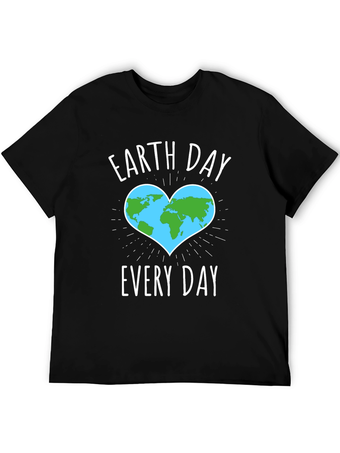 Earth Day Every Day T-Shirt - Black