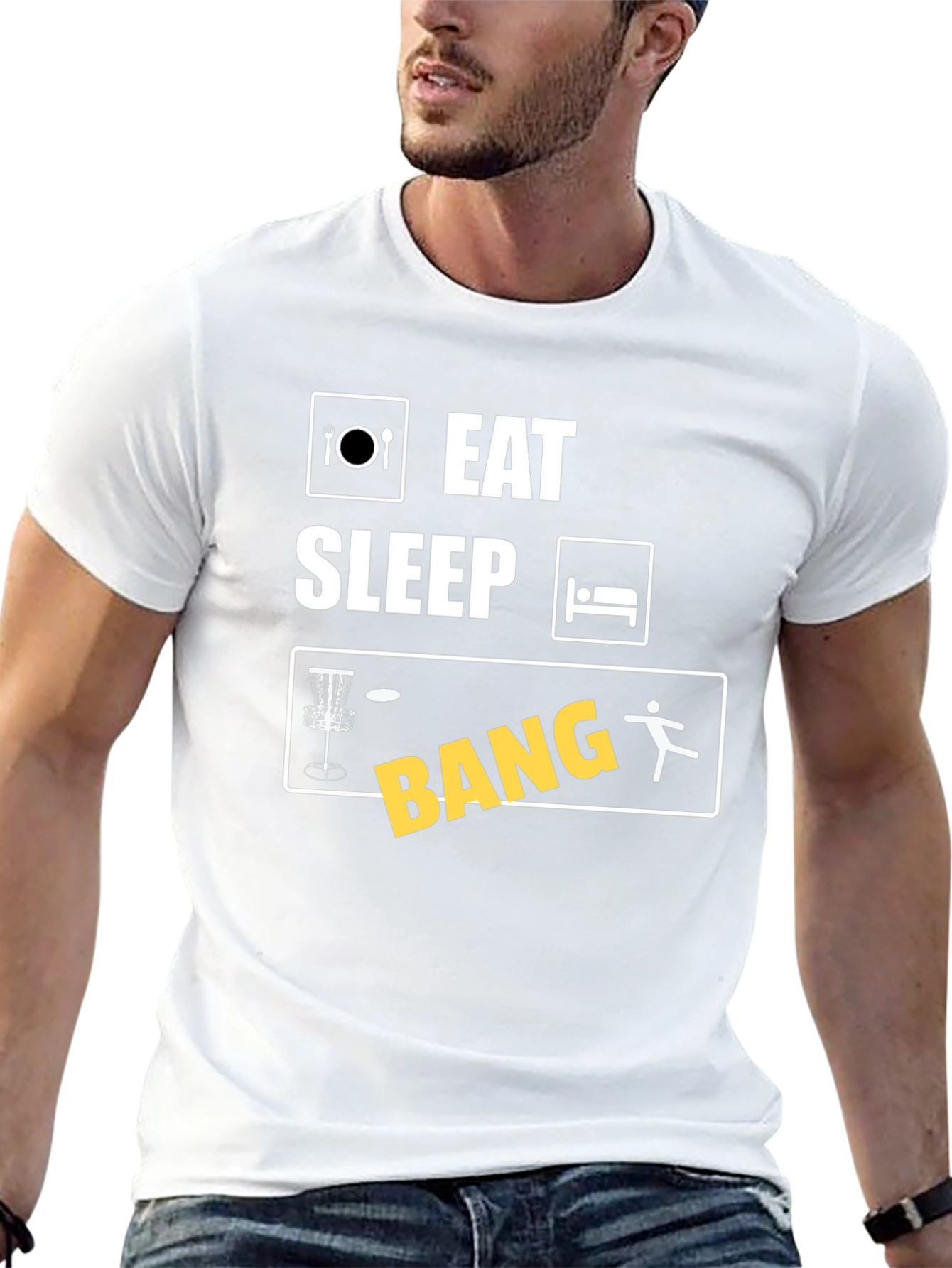 Eat Sleep Disc Golf Bang T-Shirt