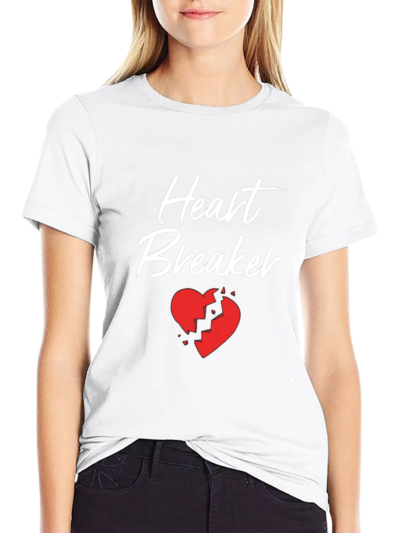 Heart Breaker Graphic Tee - Black