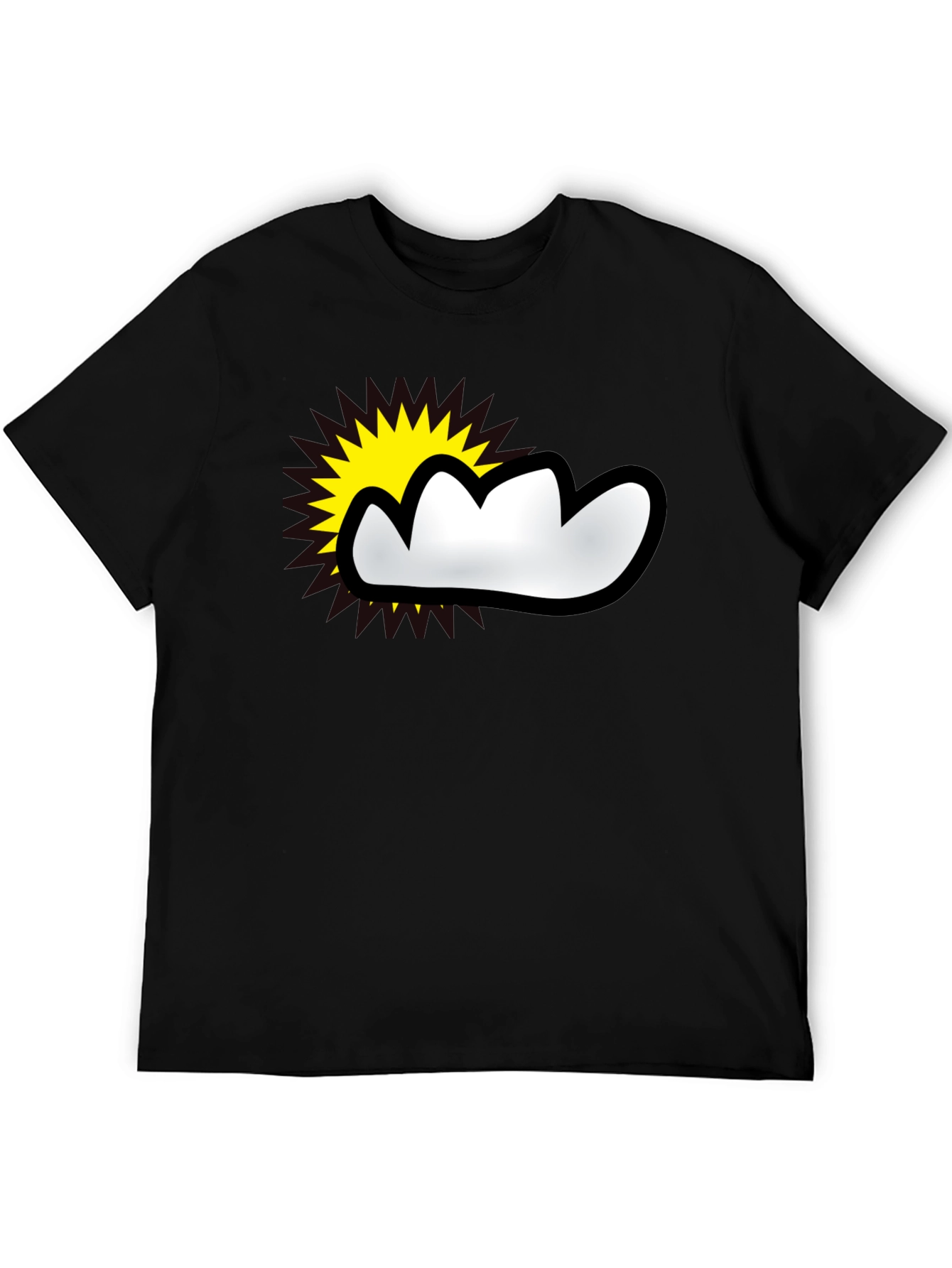 Sunny Cloud Graphic T-Shirt - Weather Fun