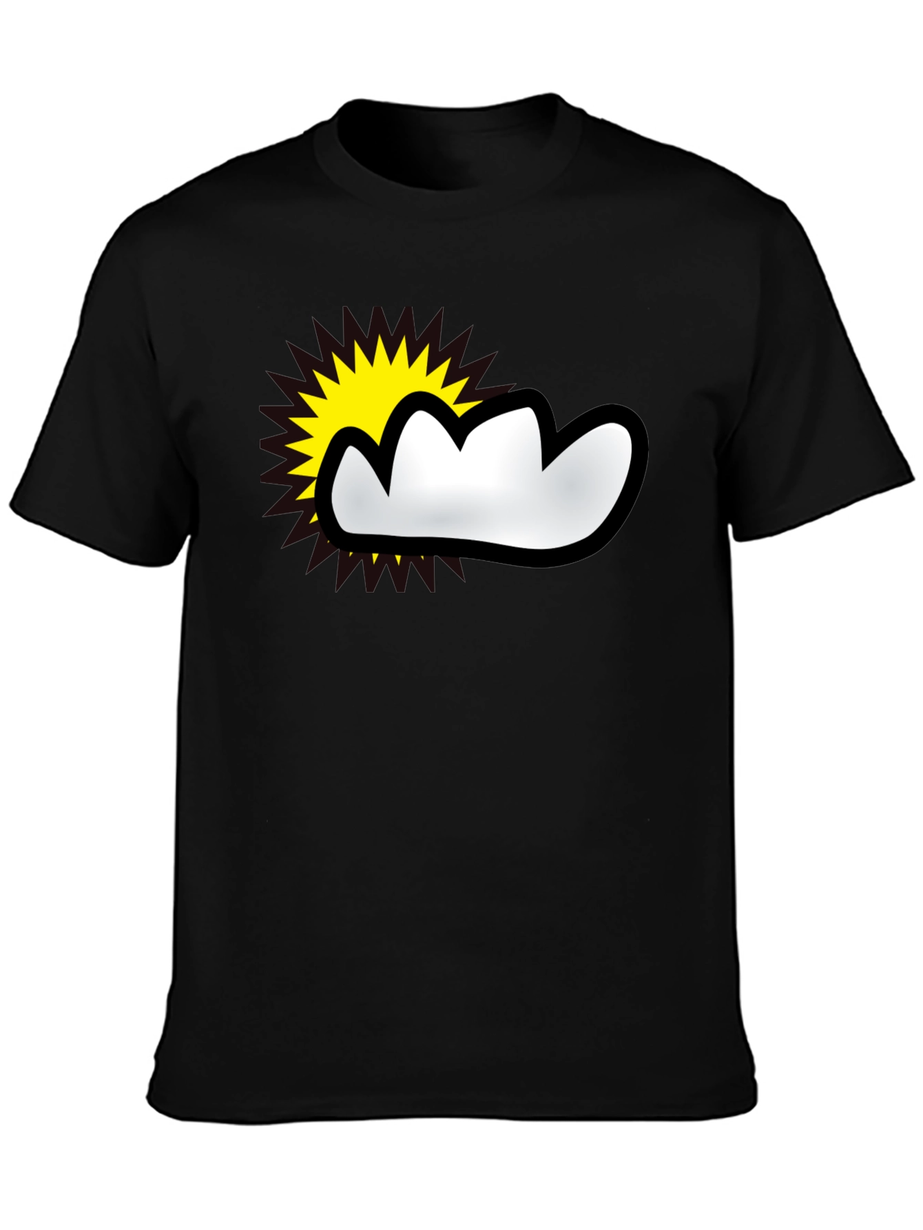 Sunny Cloud Graphic T-Shirt - Weather Fun