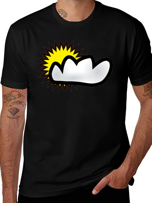 Sunny Cloud Graphic T-Shirt - Weather Fun