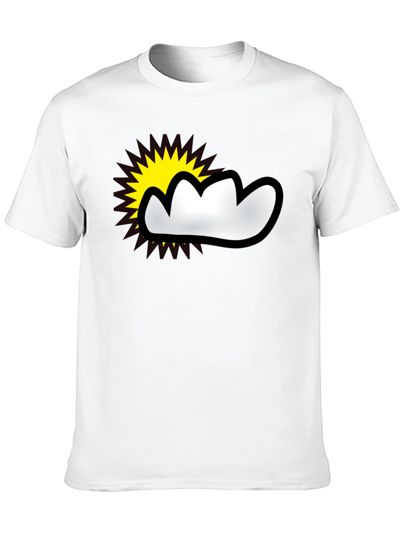 Sunny Cloud Graphic T-Shirt - Weather Fun
