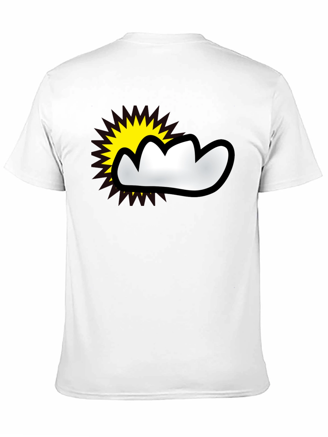 Sunny Cloud Graphic T-Shirt - Weather Fun