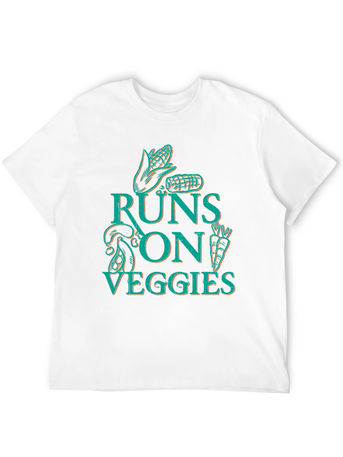 Runs On Veggies T-Shirt - Vegan Apparel