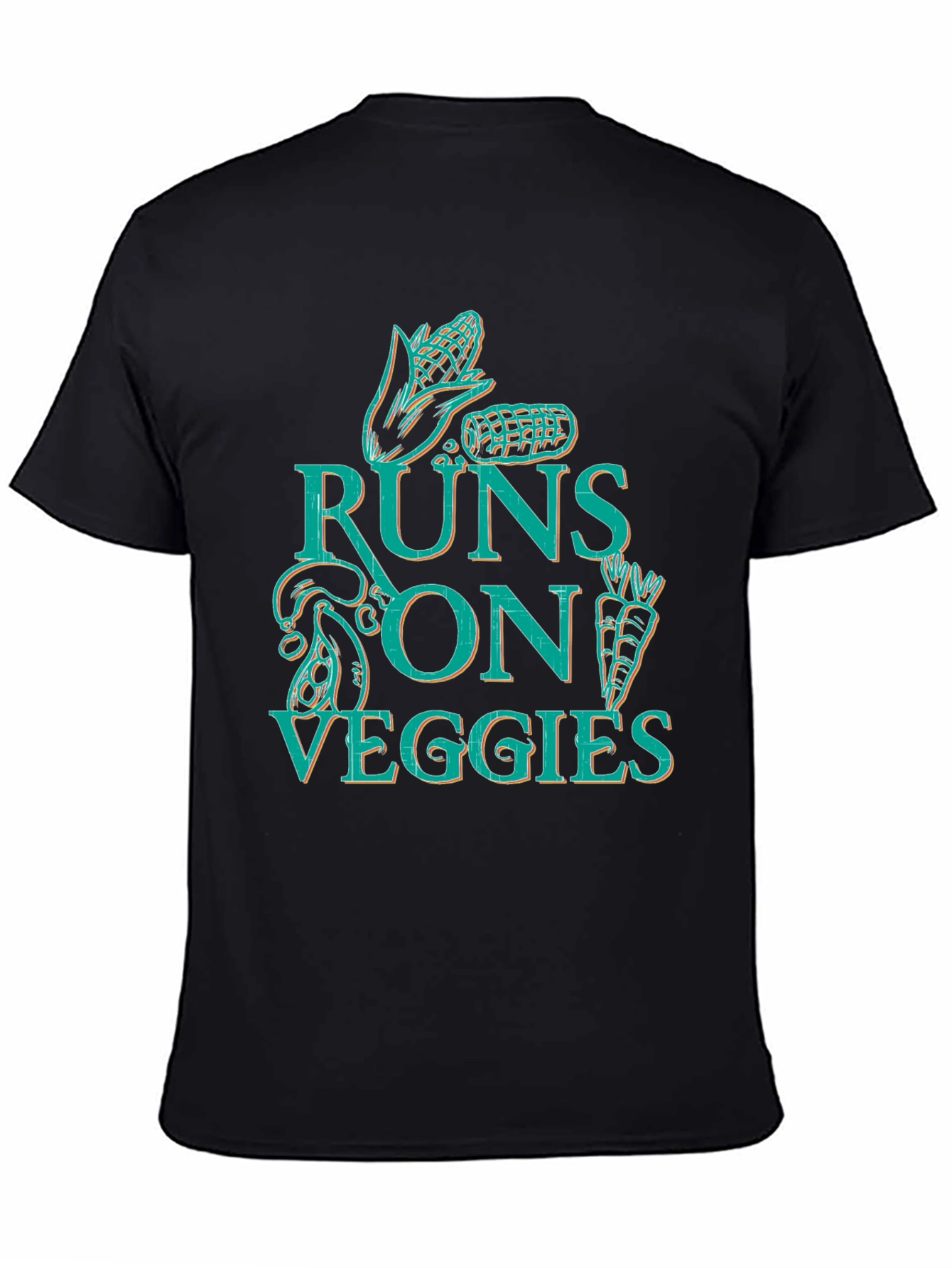 Runs On Veggies T-Shirt - Vegan Apparel