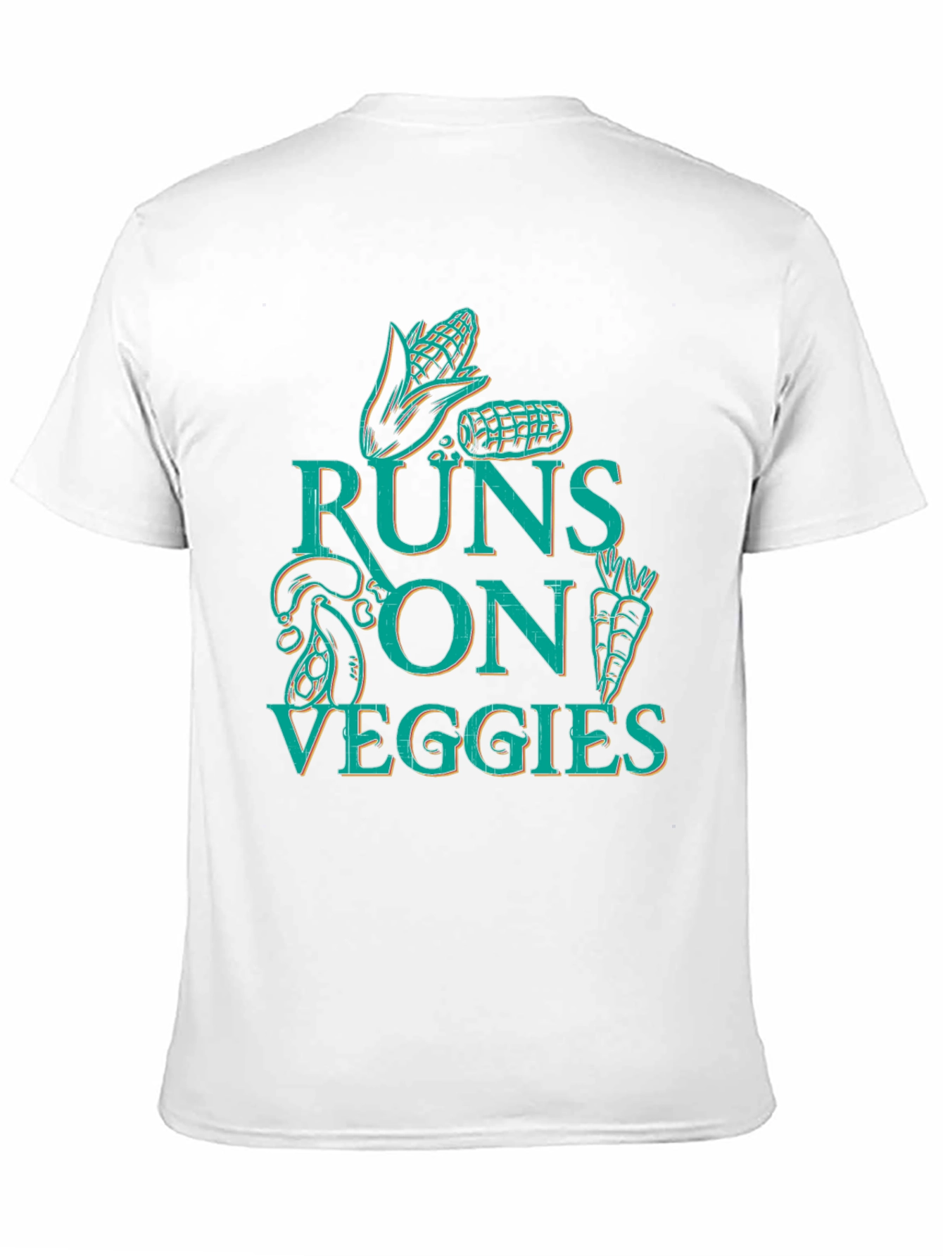 Runs On Veggies T-Shirt - Vegan Apparel