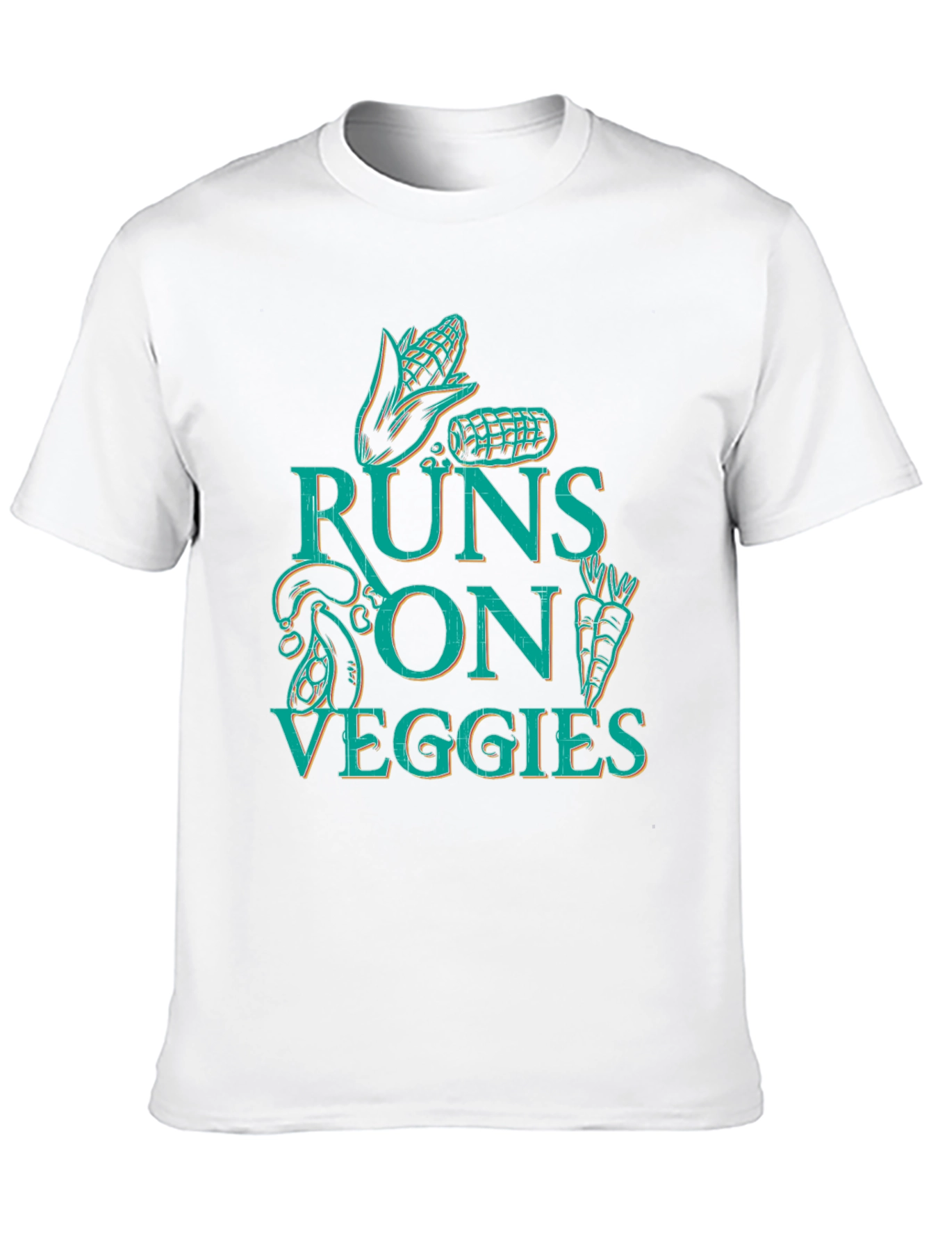 Runs On Veggies T-Shirt - Vegan Apparel