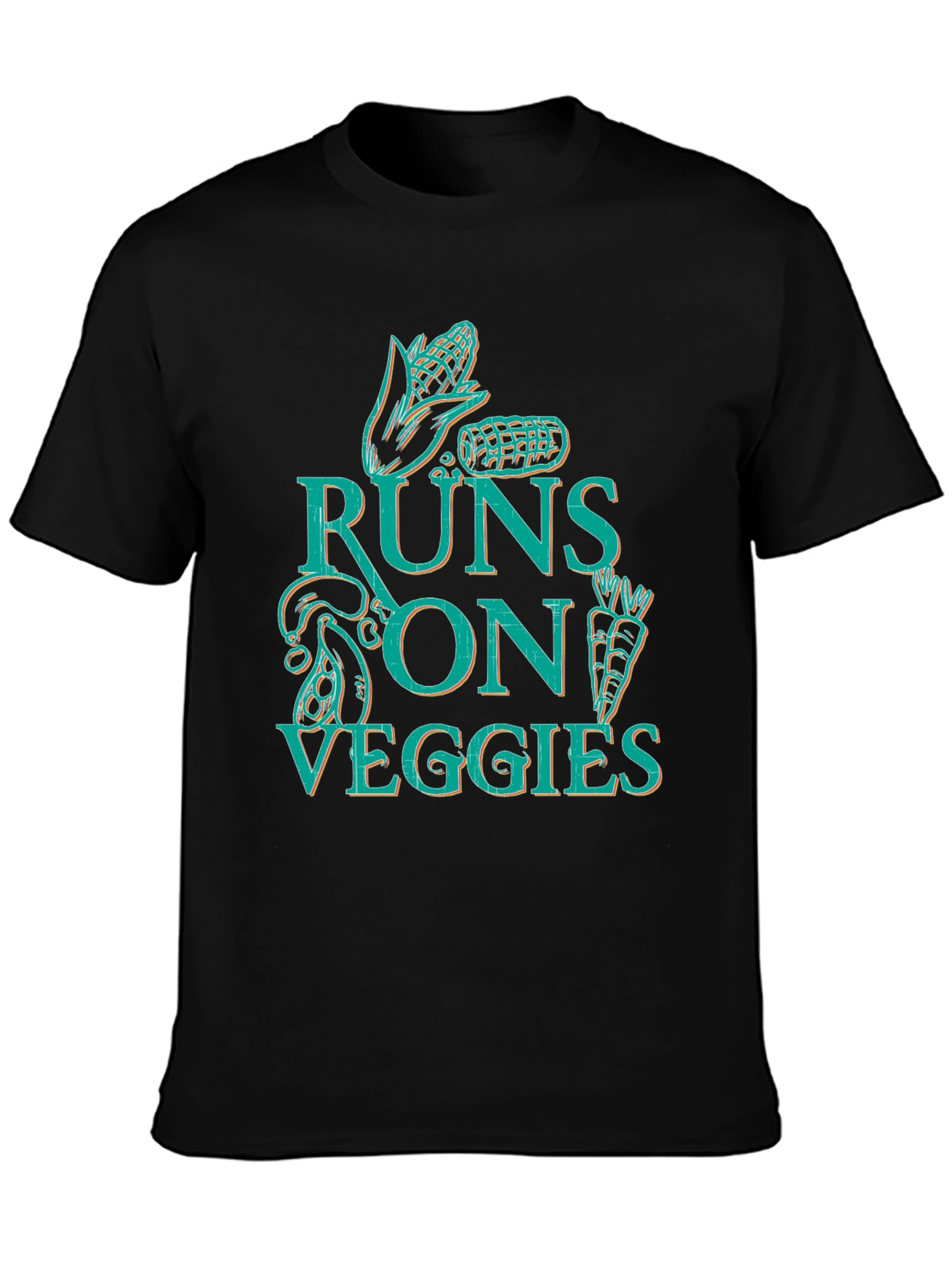 Runs On Veggies T-Shirt - Vegan Apparel