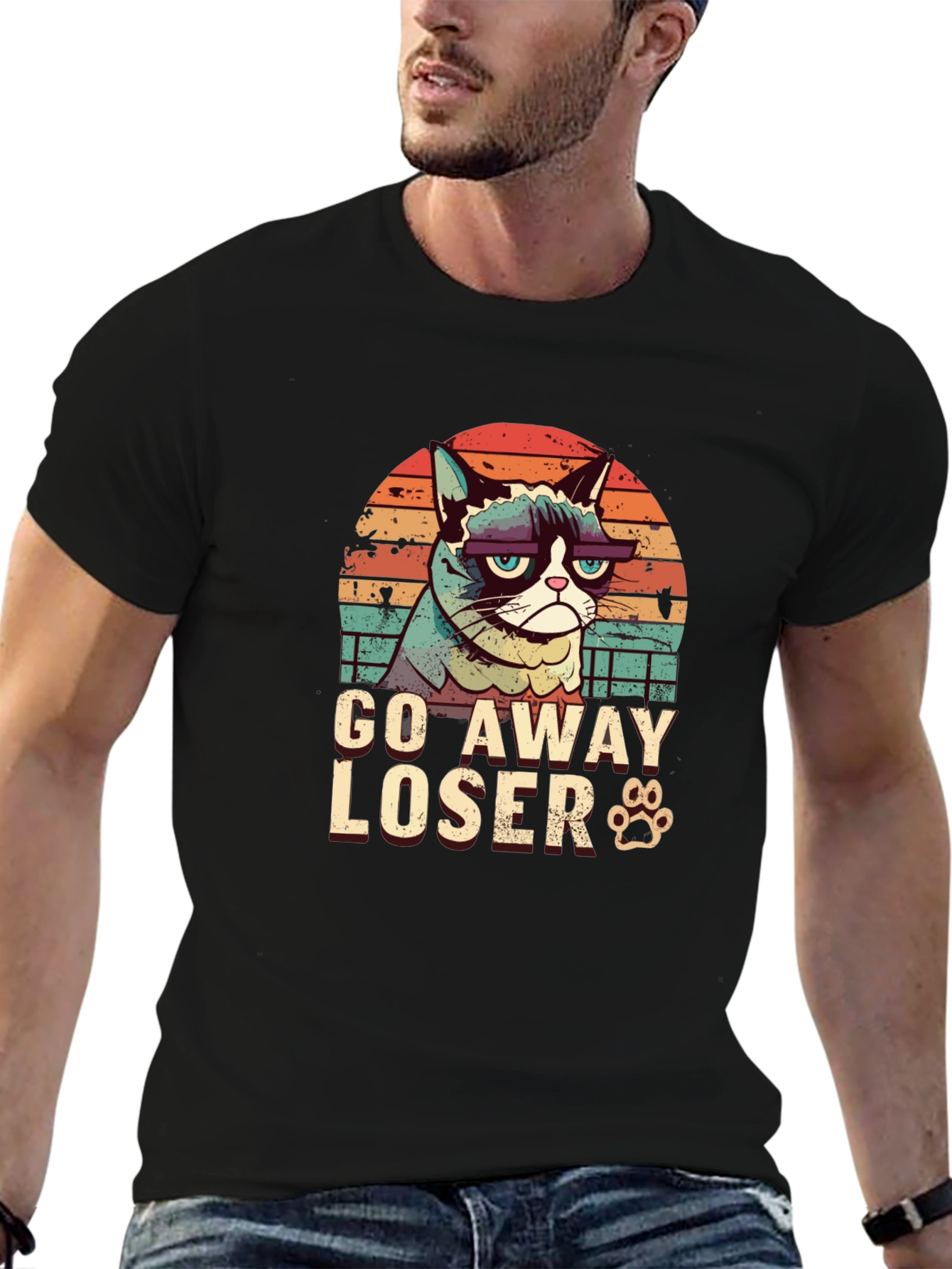 Grumpy Cat Go Away Loser T-Shirt