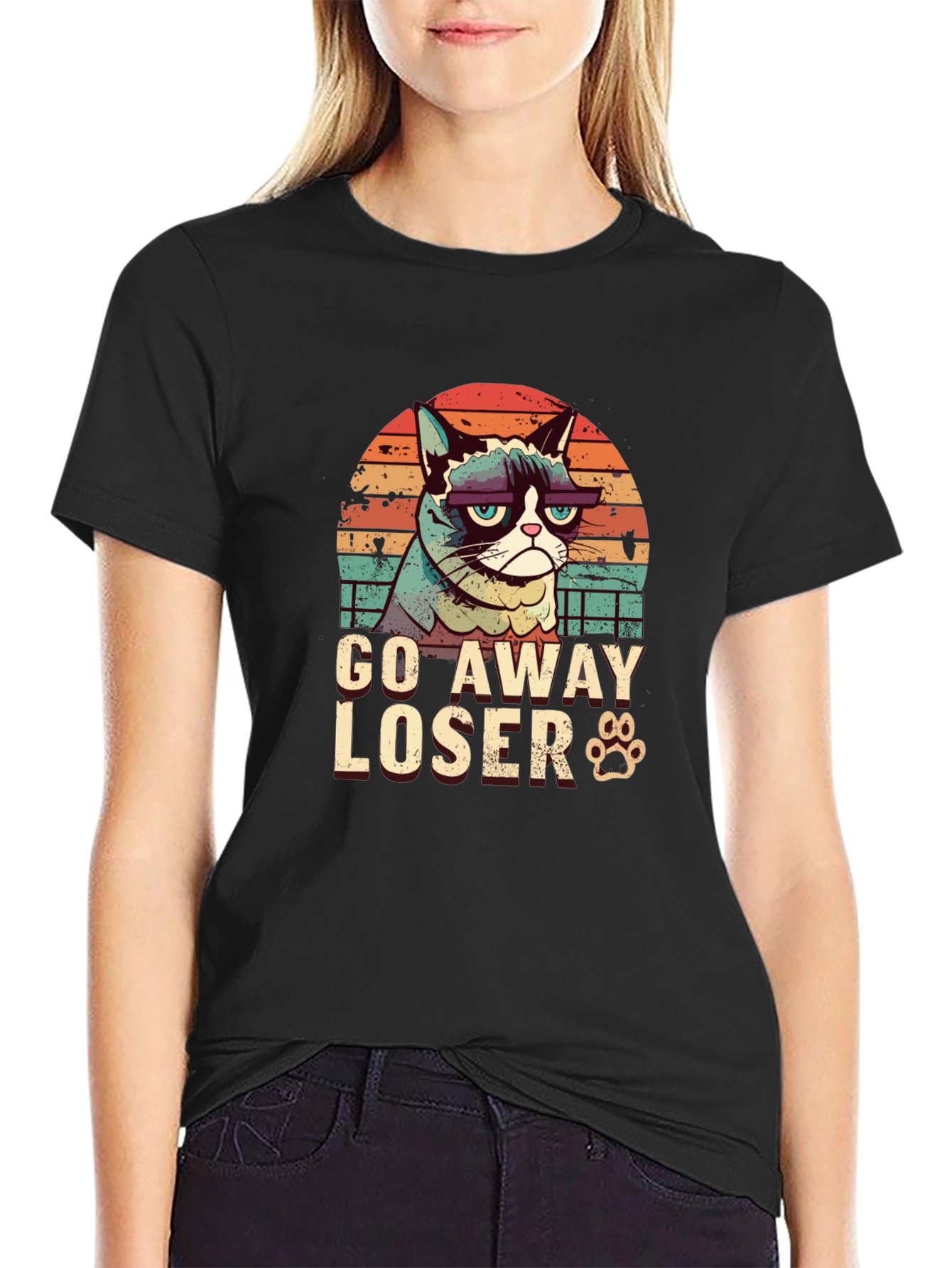 Grumpy Cat Go Away Loser T-Shirt