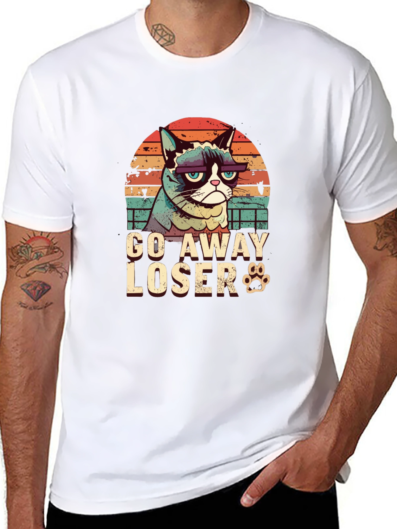 Grumpy Cat Go Away Loser T-Shirt