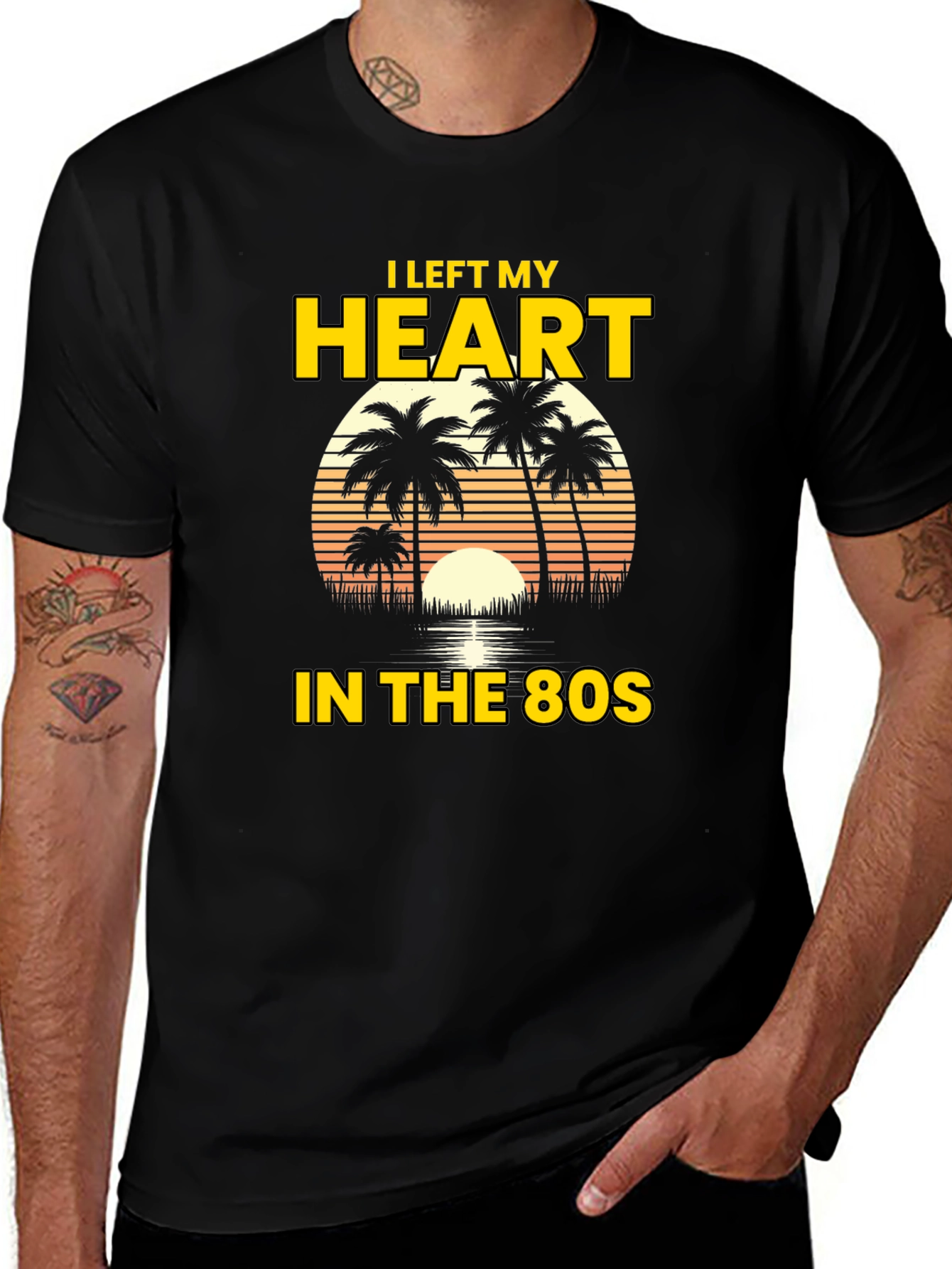 I Left My Heart in the 80s Graphic Tee