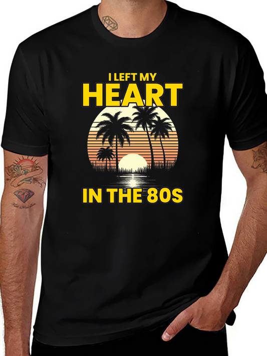 I Left My Heart in the 80s Graphic Tee