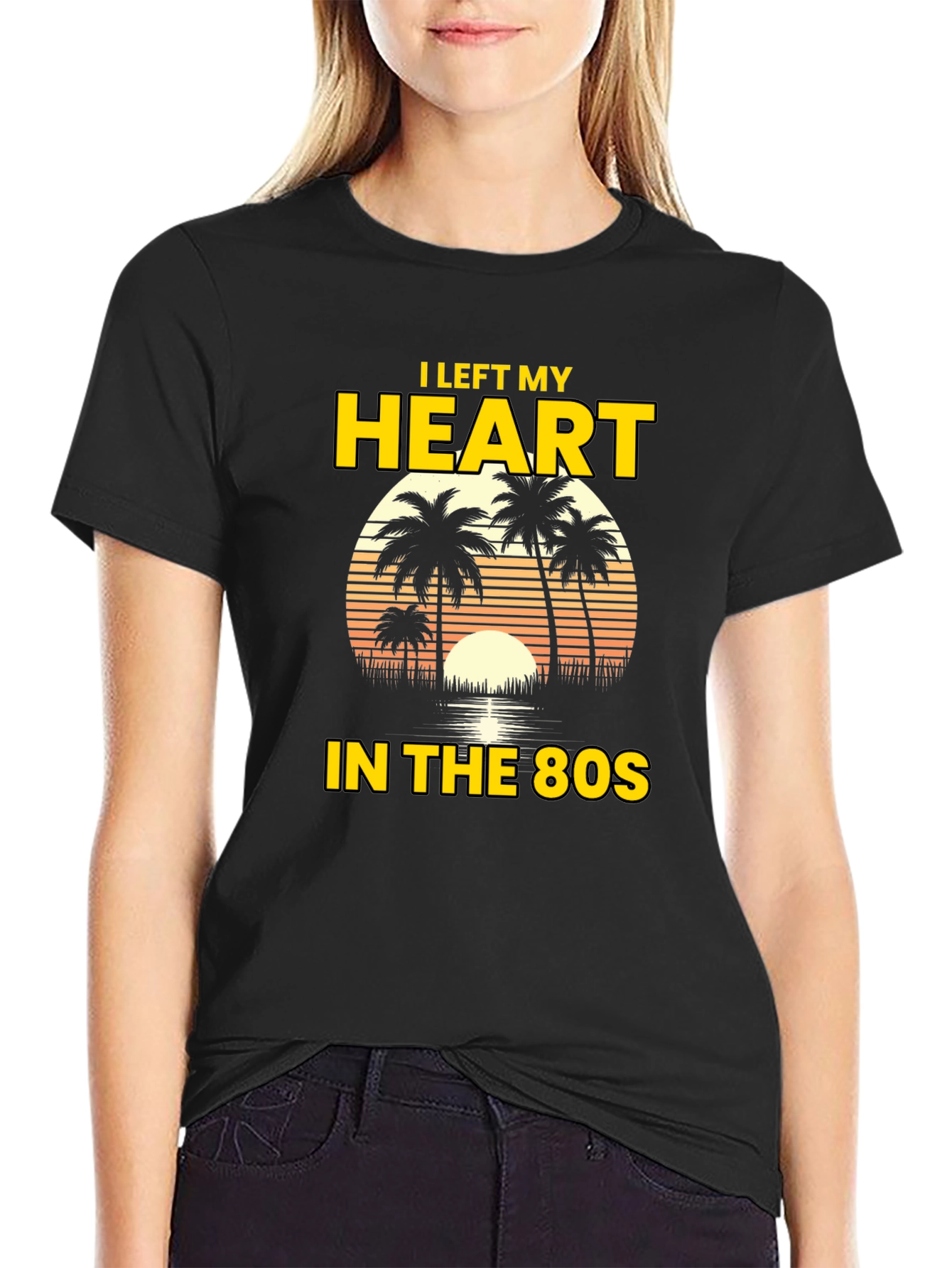 I Left My Heart in the 80s Graphic Tee