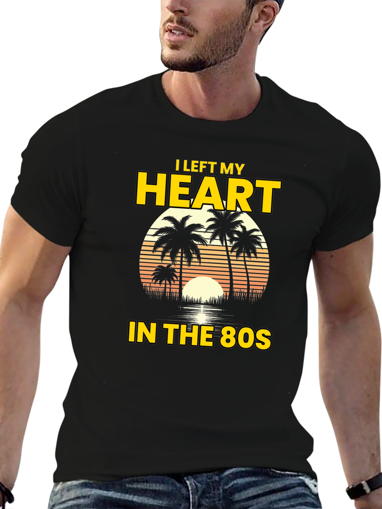 I Left My Heart in the 80s Graphic Tee