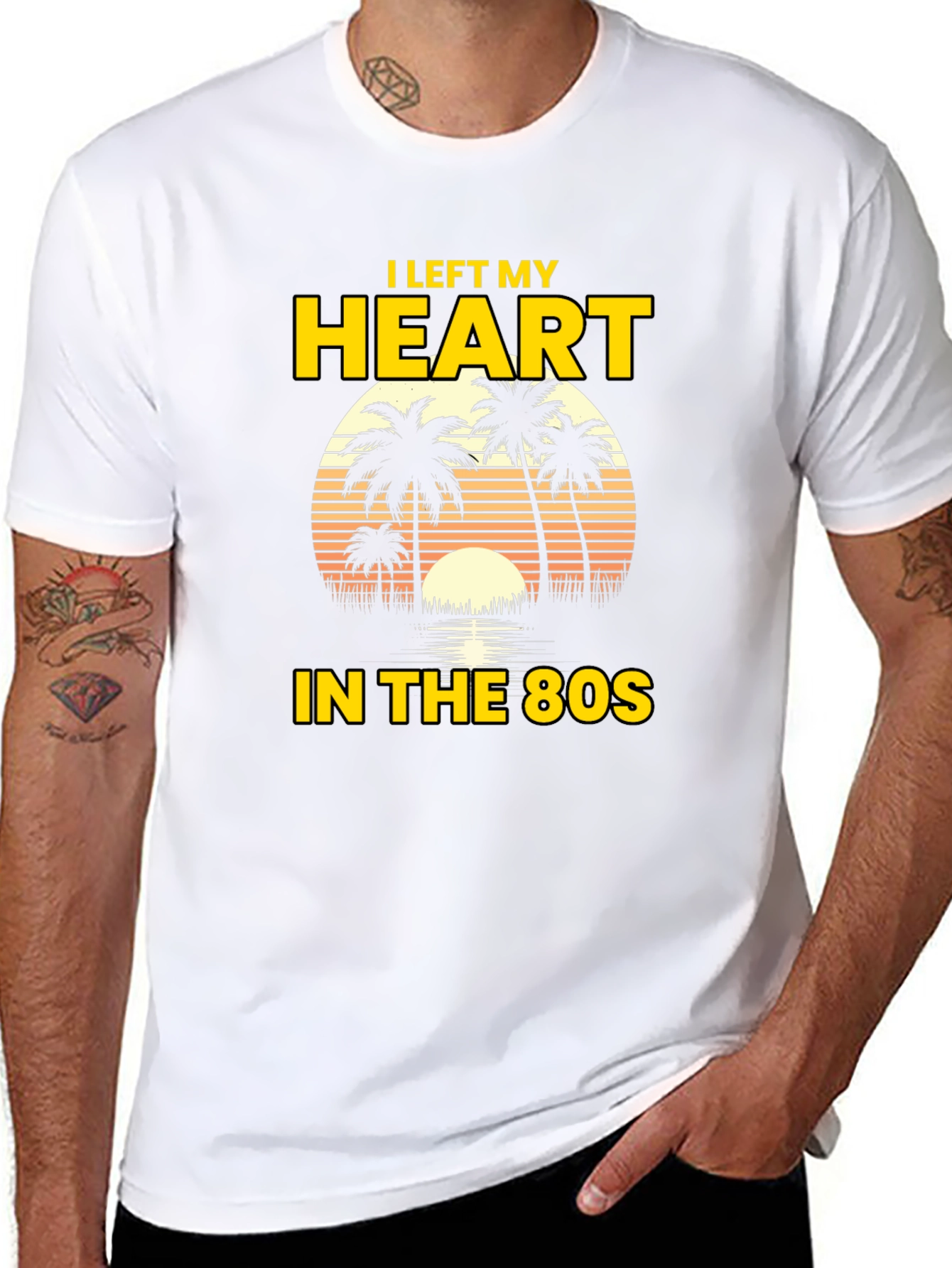 I Left My Heart in the 80s Graphic Tee
