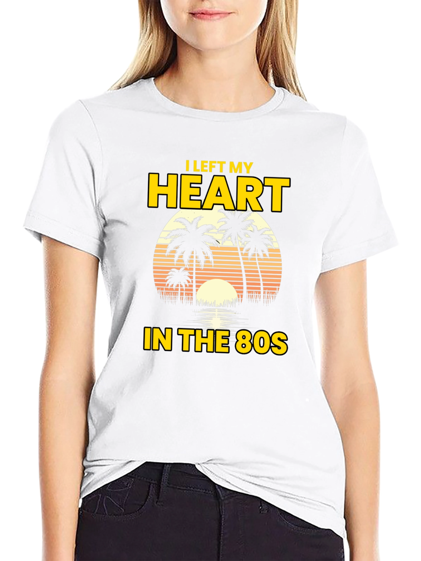 I Left My Heart in the 80s Graphic Tee