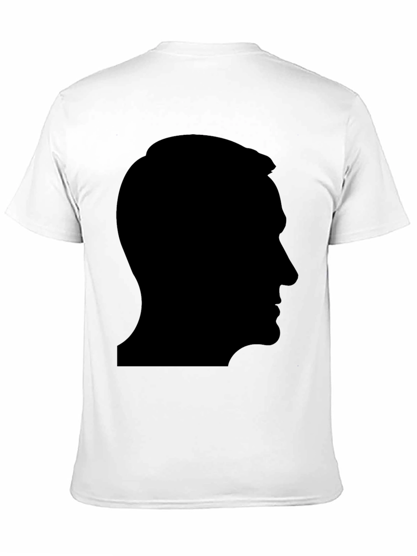 Silhouette Portrait Graphic Tee - Stylish Black T-Shirt