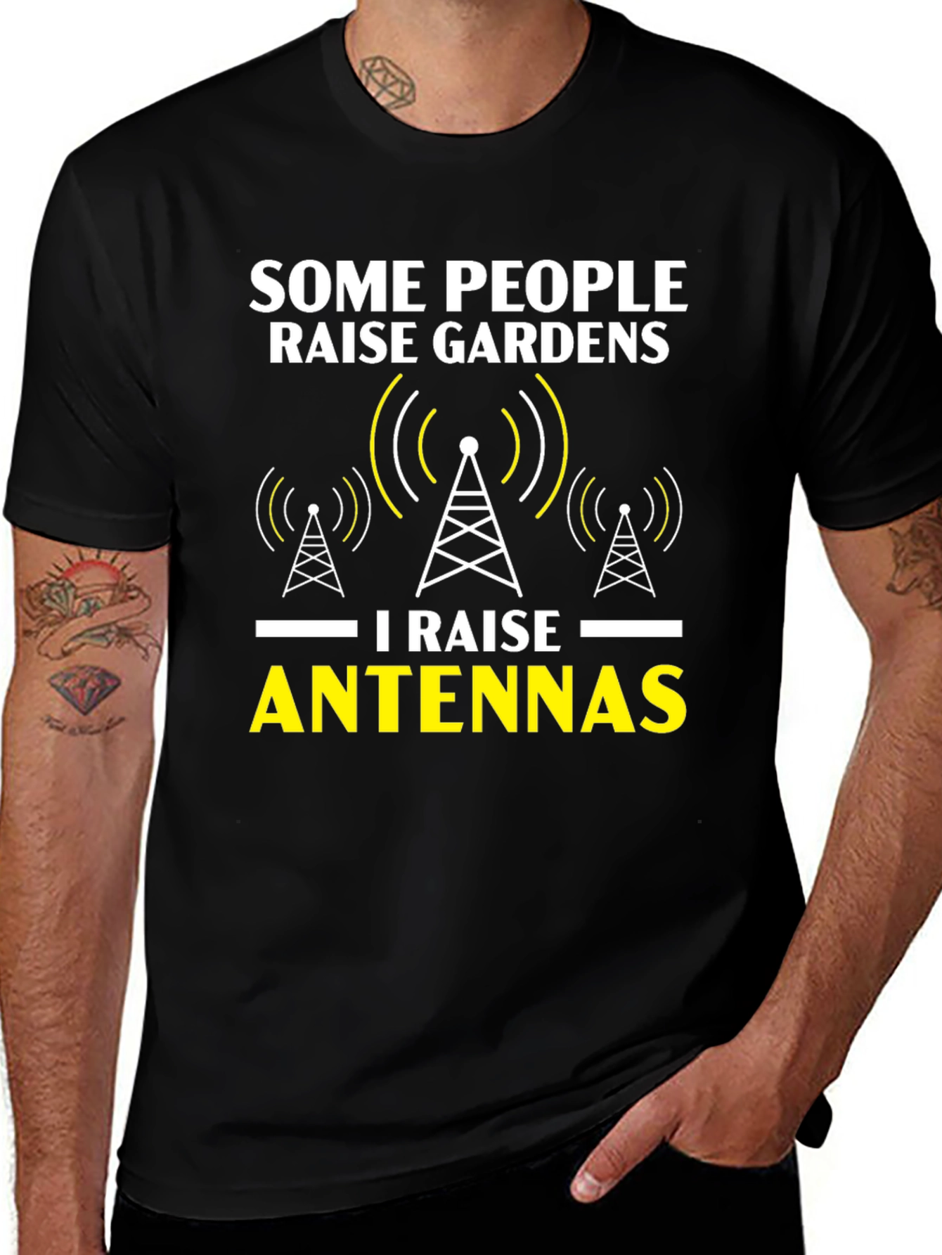 Raise Antennas T-Shirt - Ham Radio Operator Apparel
